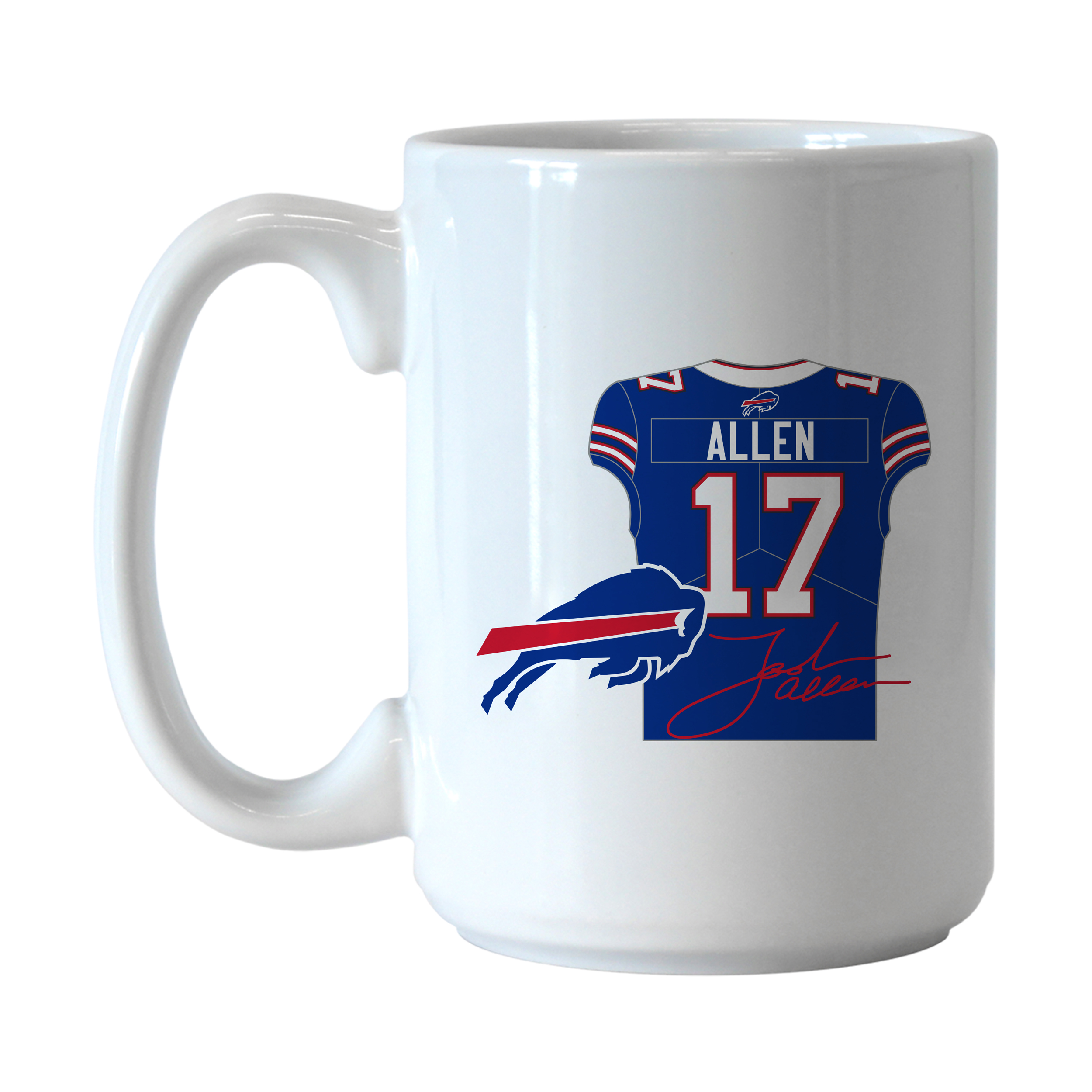 Buffalo Bills Josh Allen Jersey 15oz Sublimated Mug    