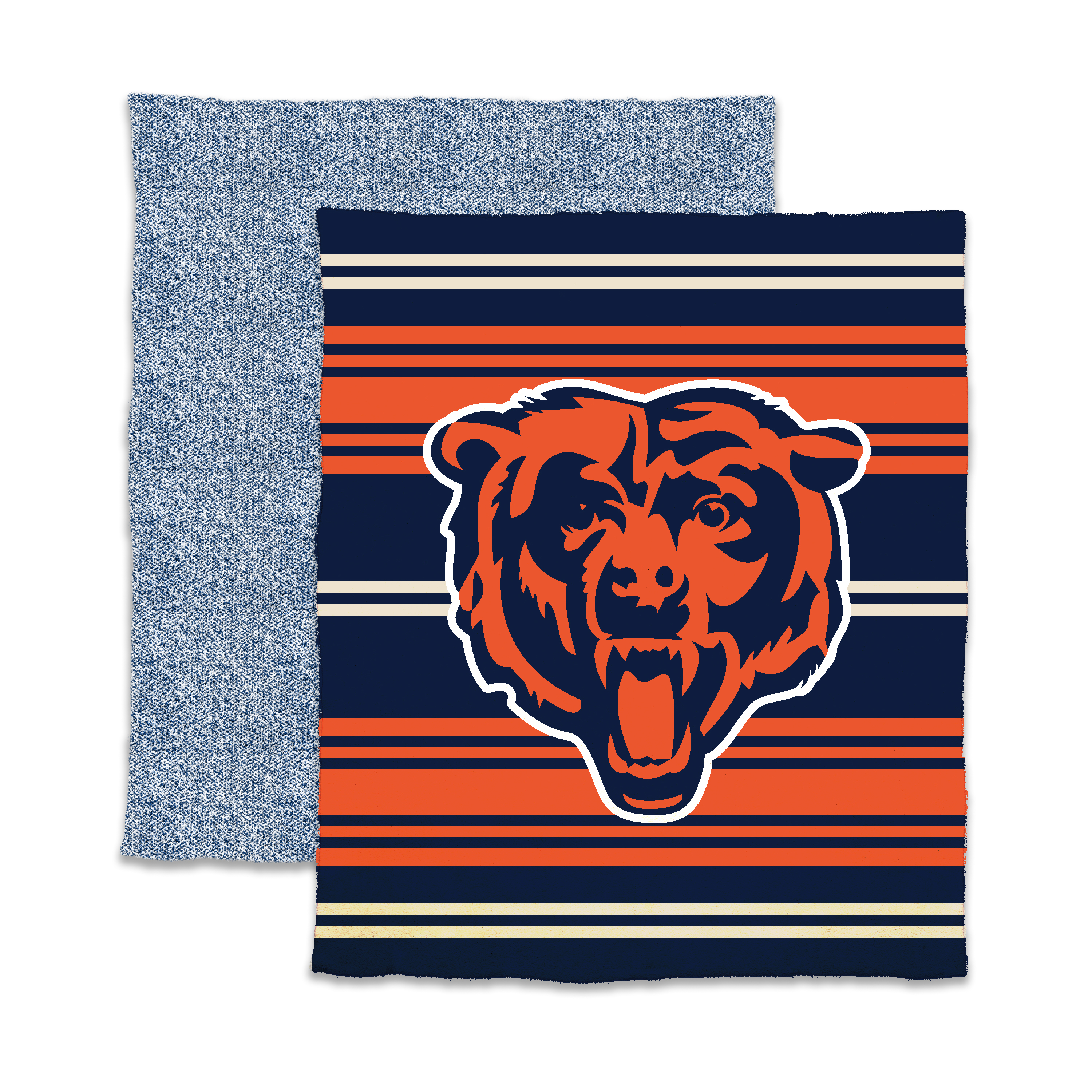 Chicago Bears Luxe Full Color Stripe Dreams Throw    