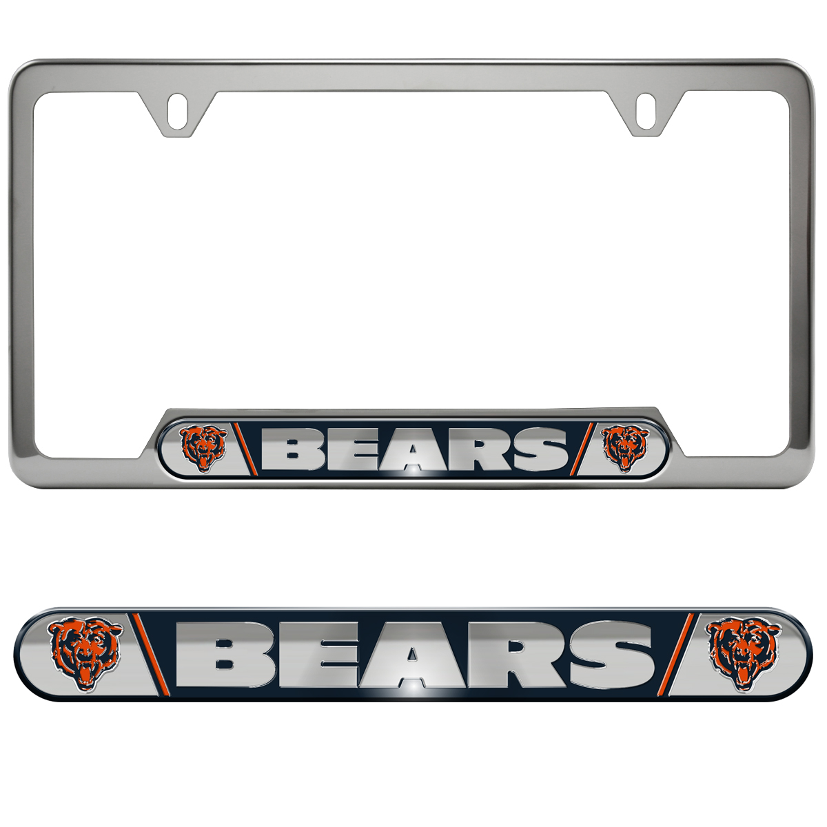Chicago Bears Embossed License Plate Frame    