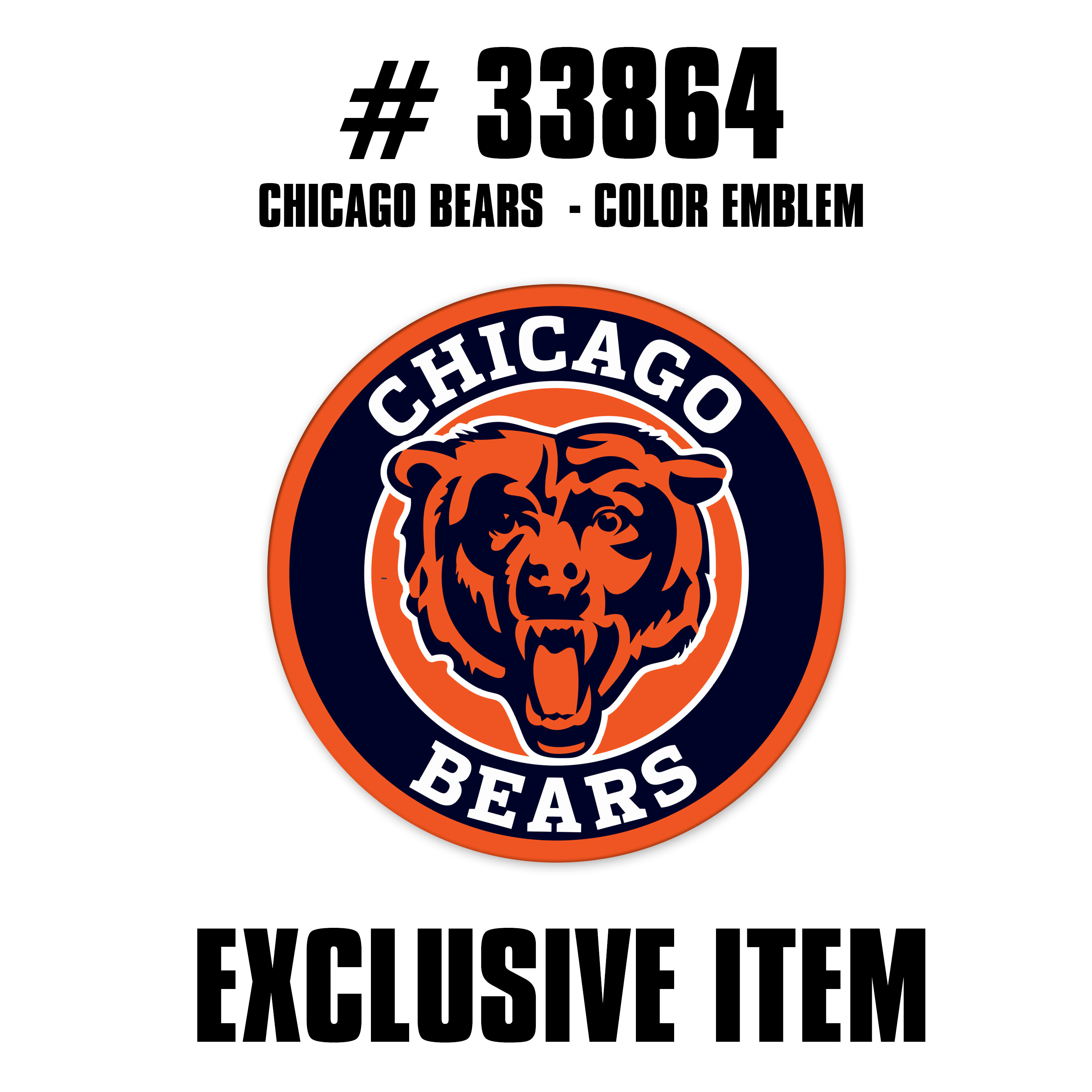 Trinity Chicago Bears Color Emblem    