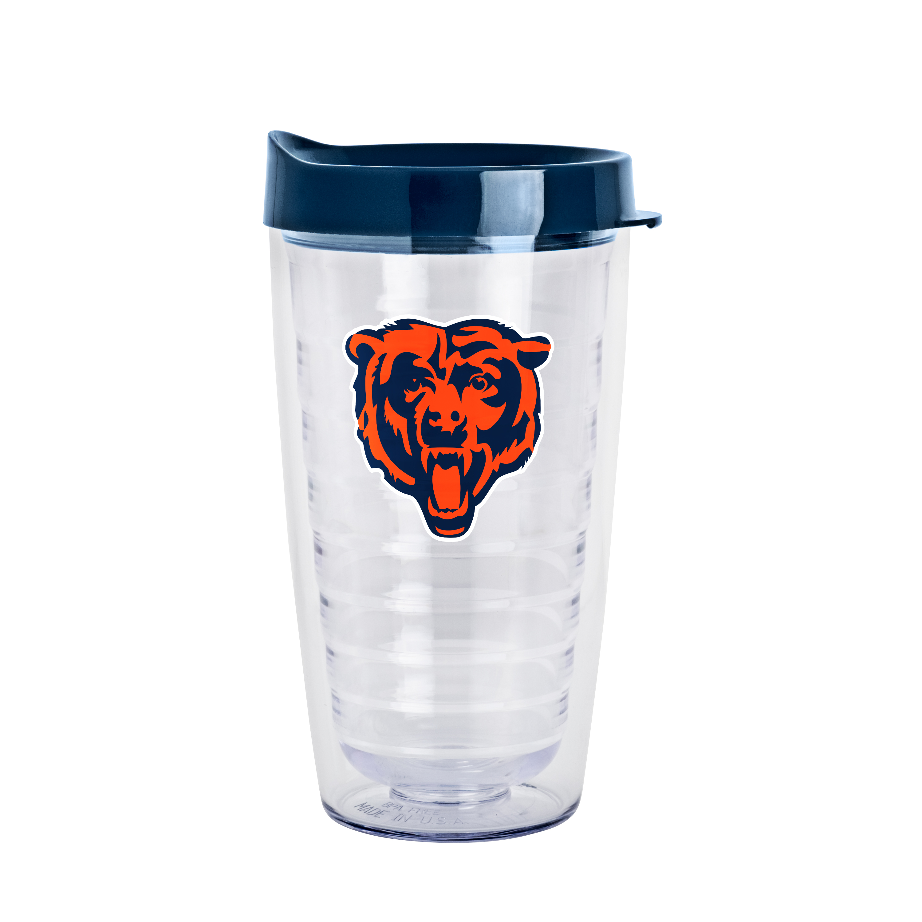 Chicago Bears 16oz Flipside Dbl Wall Clear Tumbler    