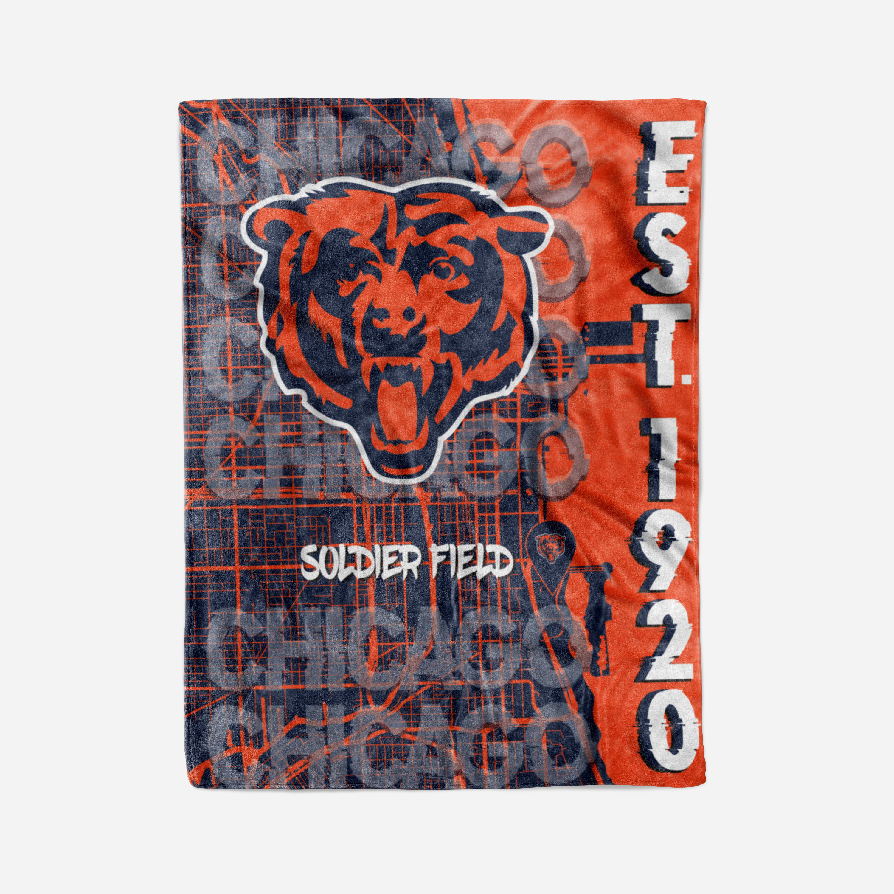 Chicago Bears Plush Home Team HQ Throw 60x80    
