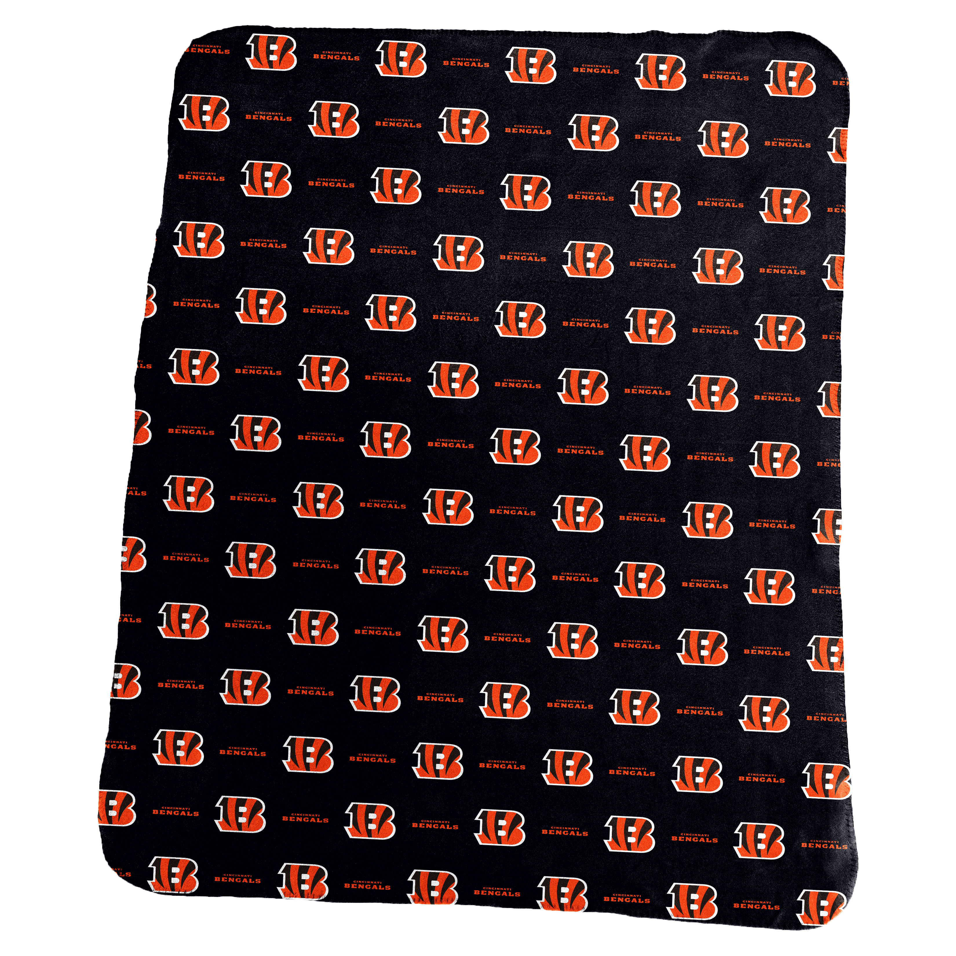 Cincinnati Bengals 50x60 Pattern Fleece Throw    