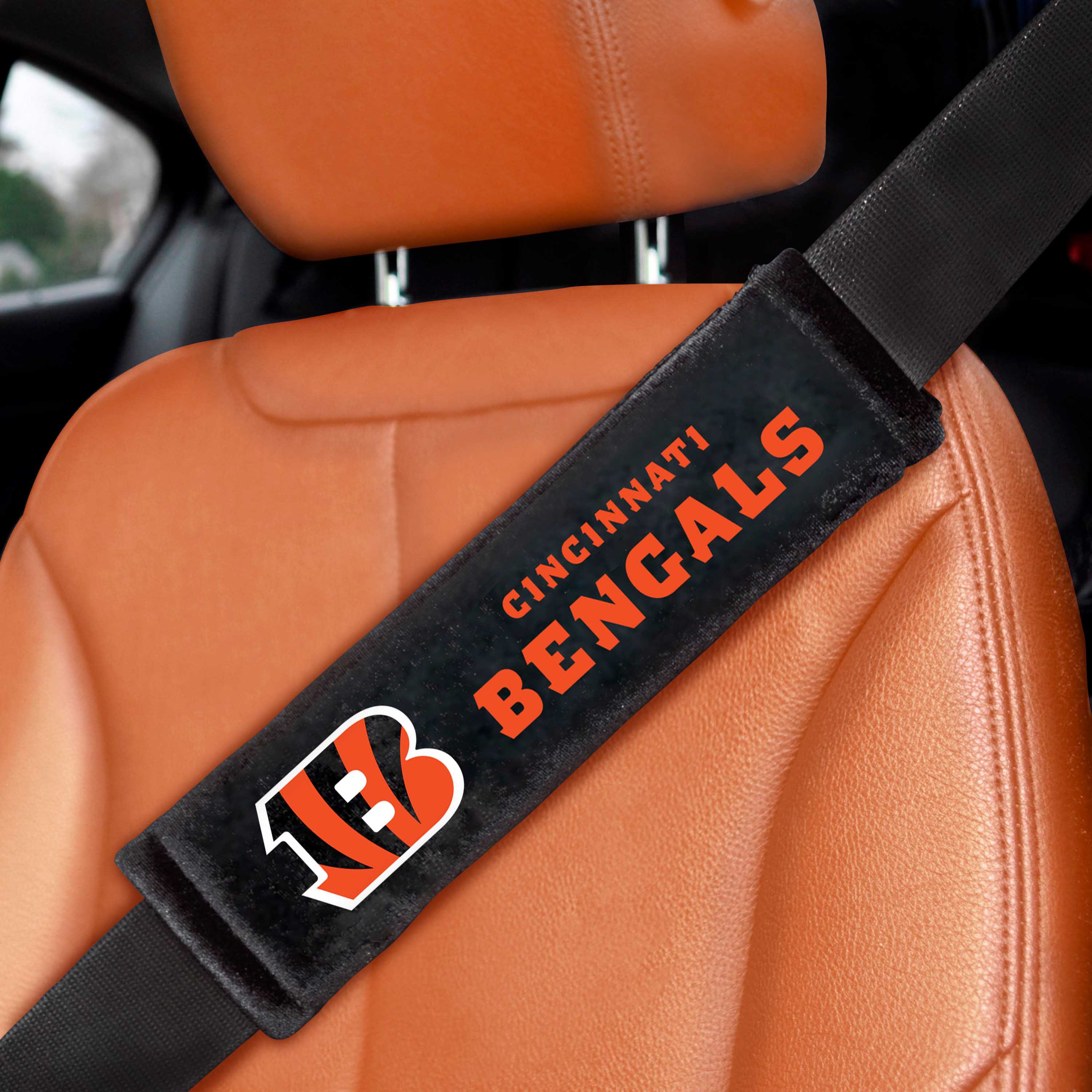 Cincinnati Bengals Embroidered Seatbelt Pad - Pair    