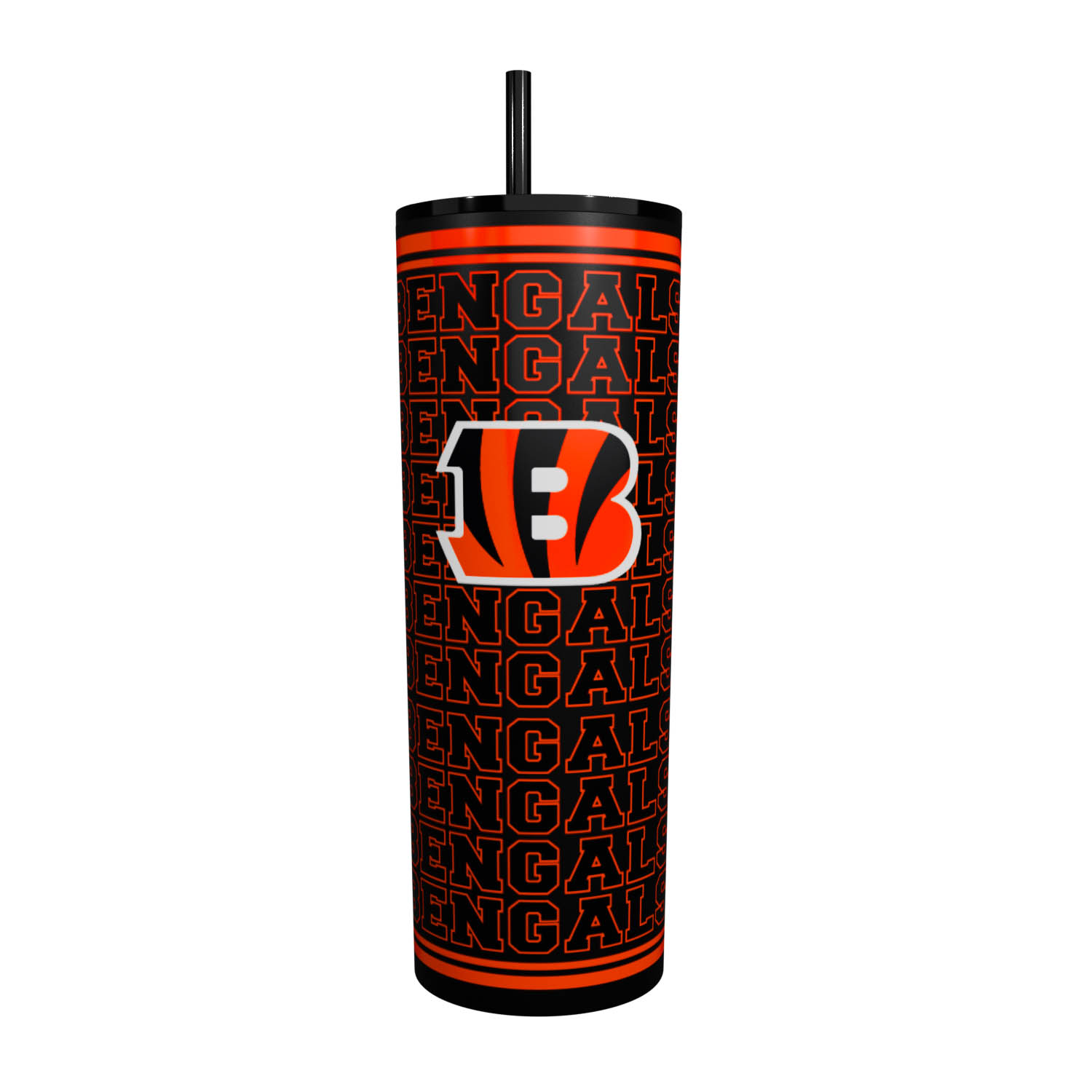 Cincinnati Bengals 30oz Echo SS Straw Tumbler  