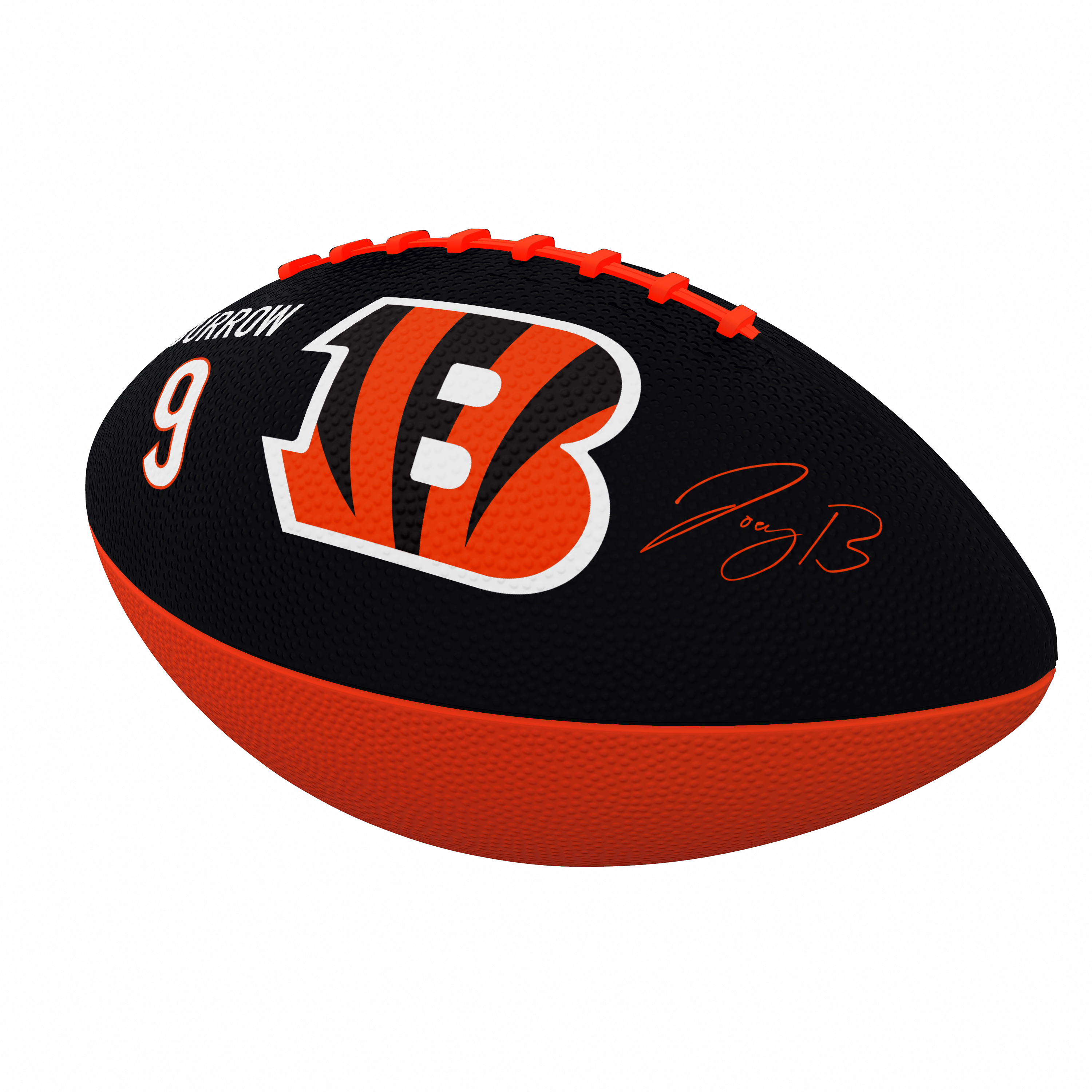 Cincinnati Bengals Joe Burrow Players Junior Size Rubber Football    
