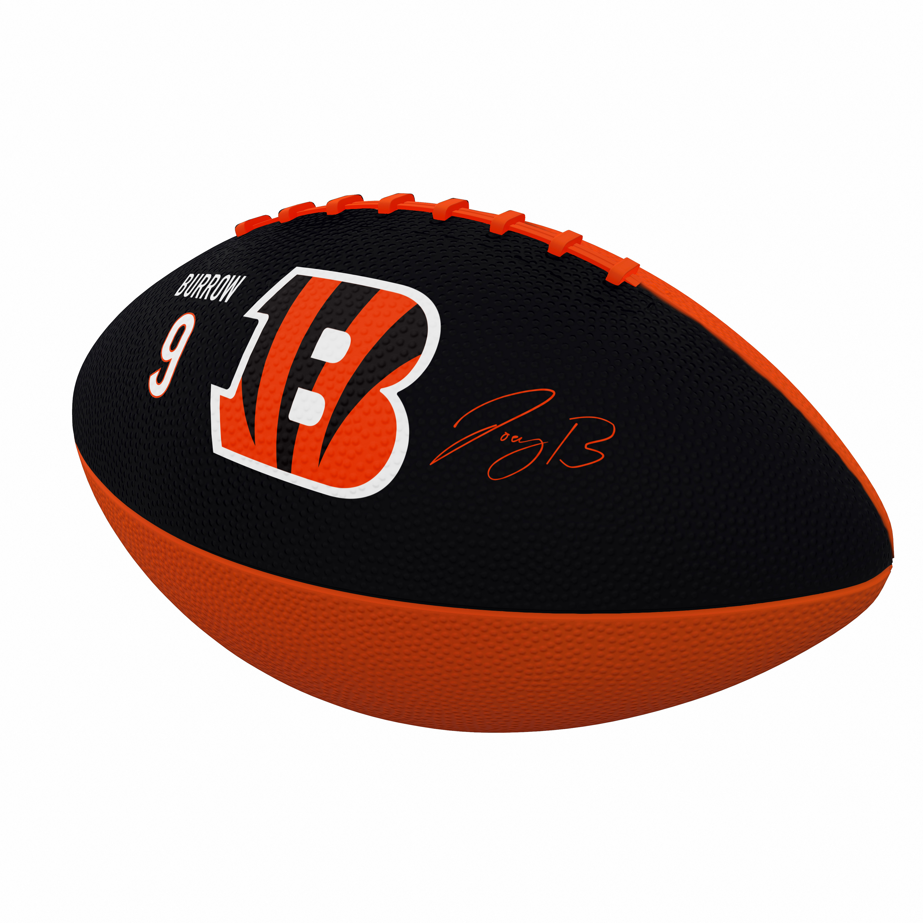Cincinnati Bengals Joe Burrow Players Mini Size Rubber Football    