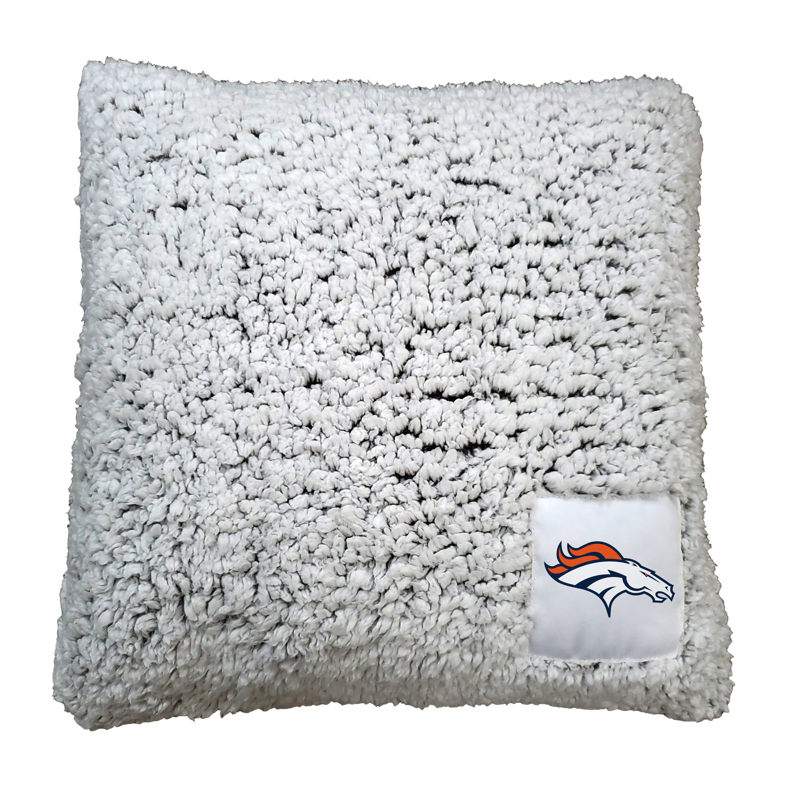Denver Broncos Frosty Throw Pillow    