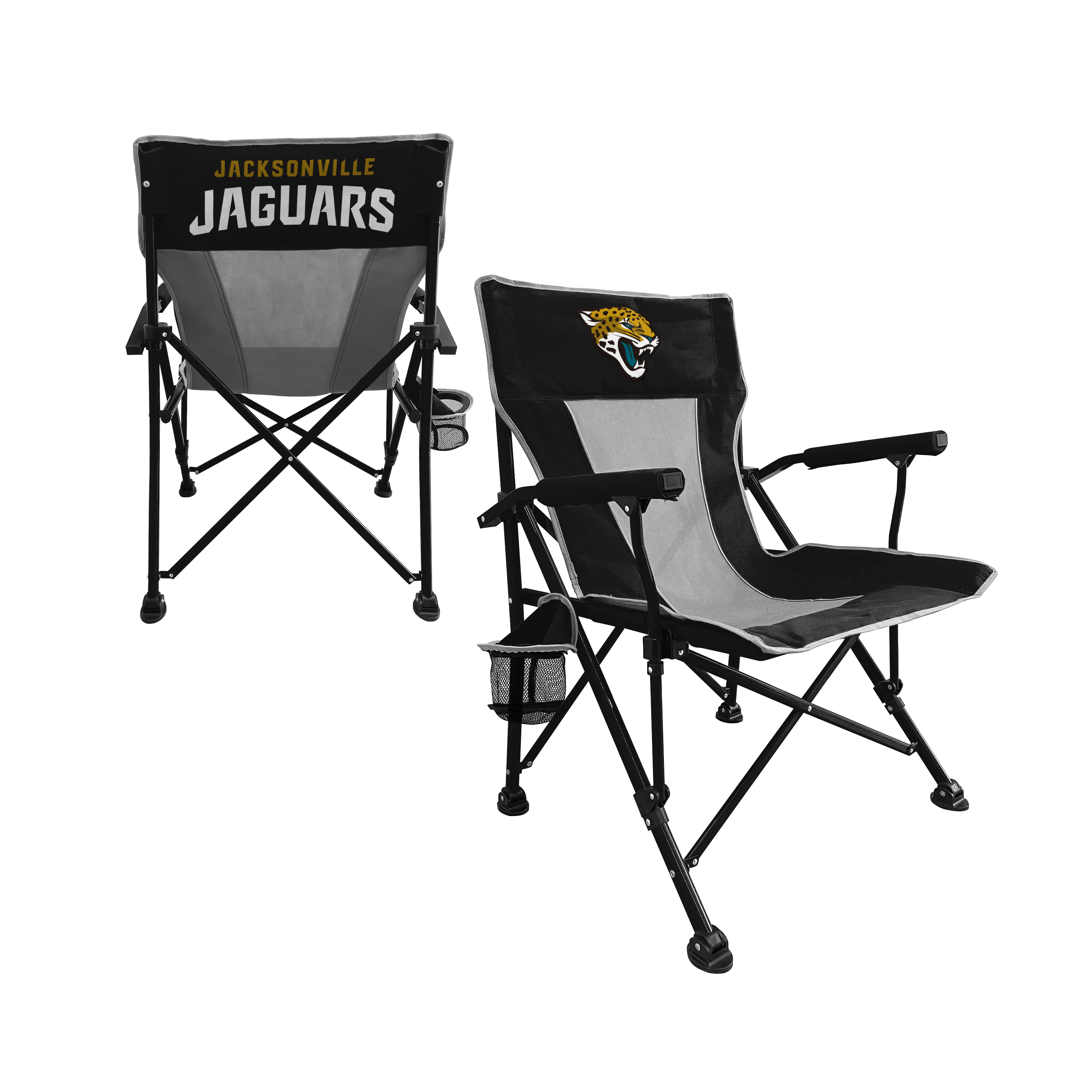 Jacksonville Jaguars  Hard Arm Folding Chair - Tailgate - Camping 