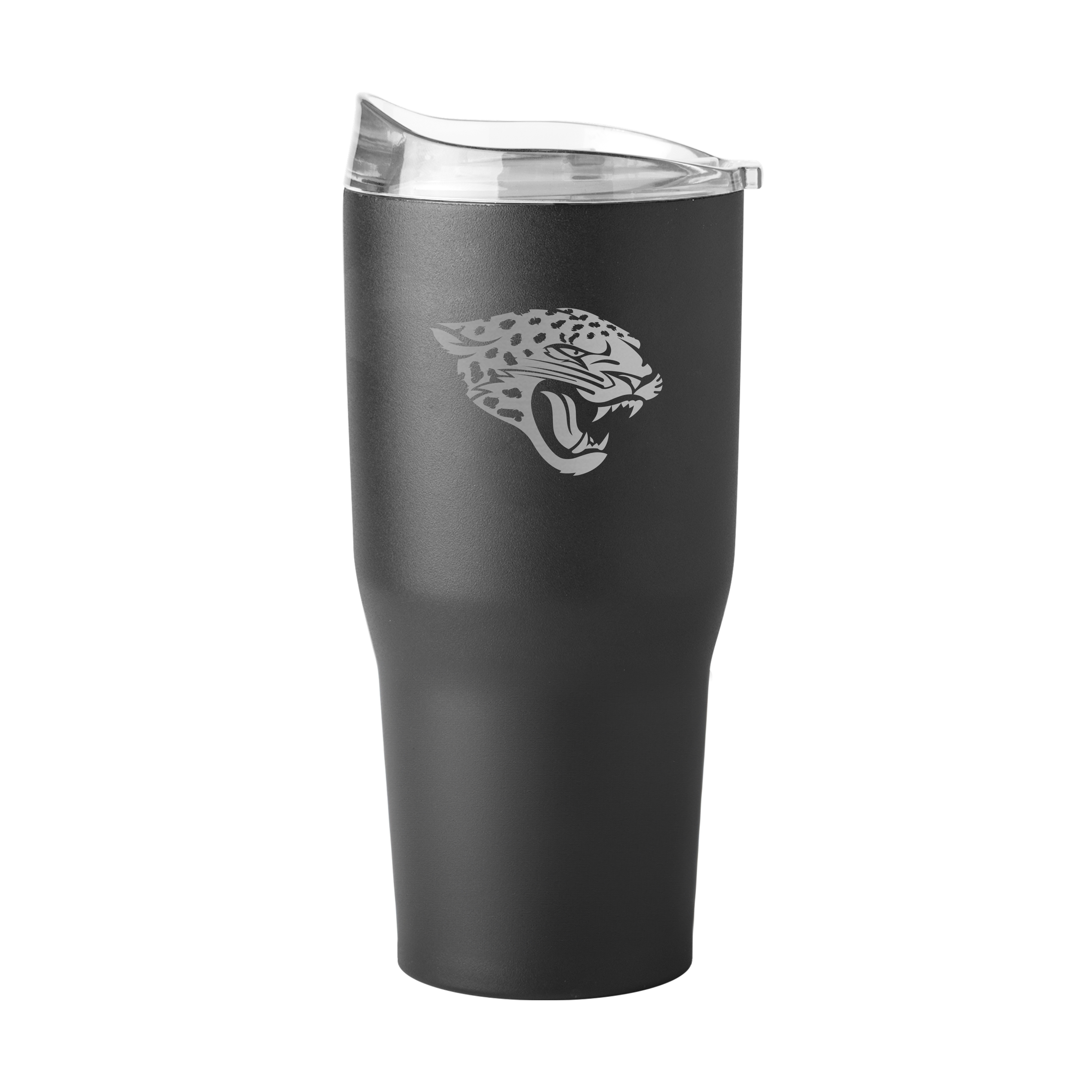 Jacksonville Jaguars 30oz Etch Black Powder Coat Tumbler    