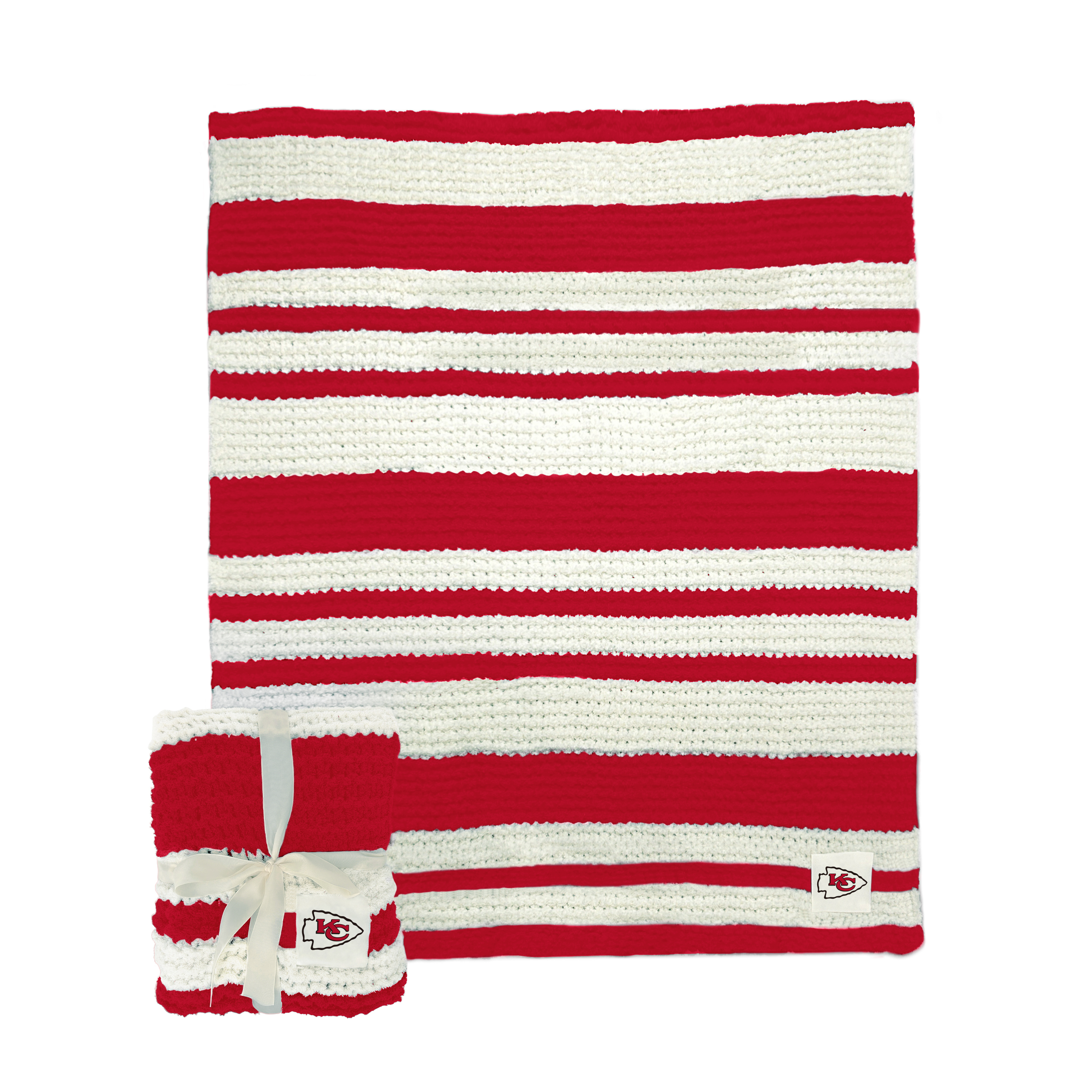 Kansas City Chiefs Cable Knit Throw 50x60  