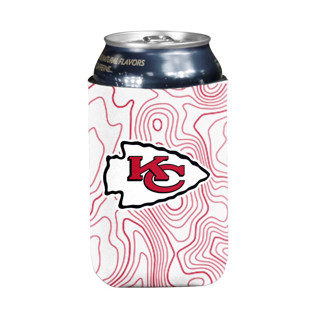 Kansas City Chiefs Flat Typographic coozie    