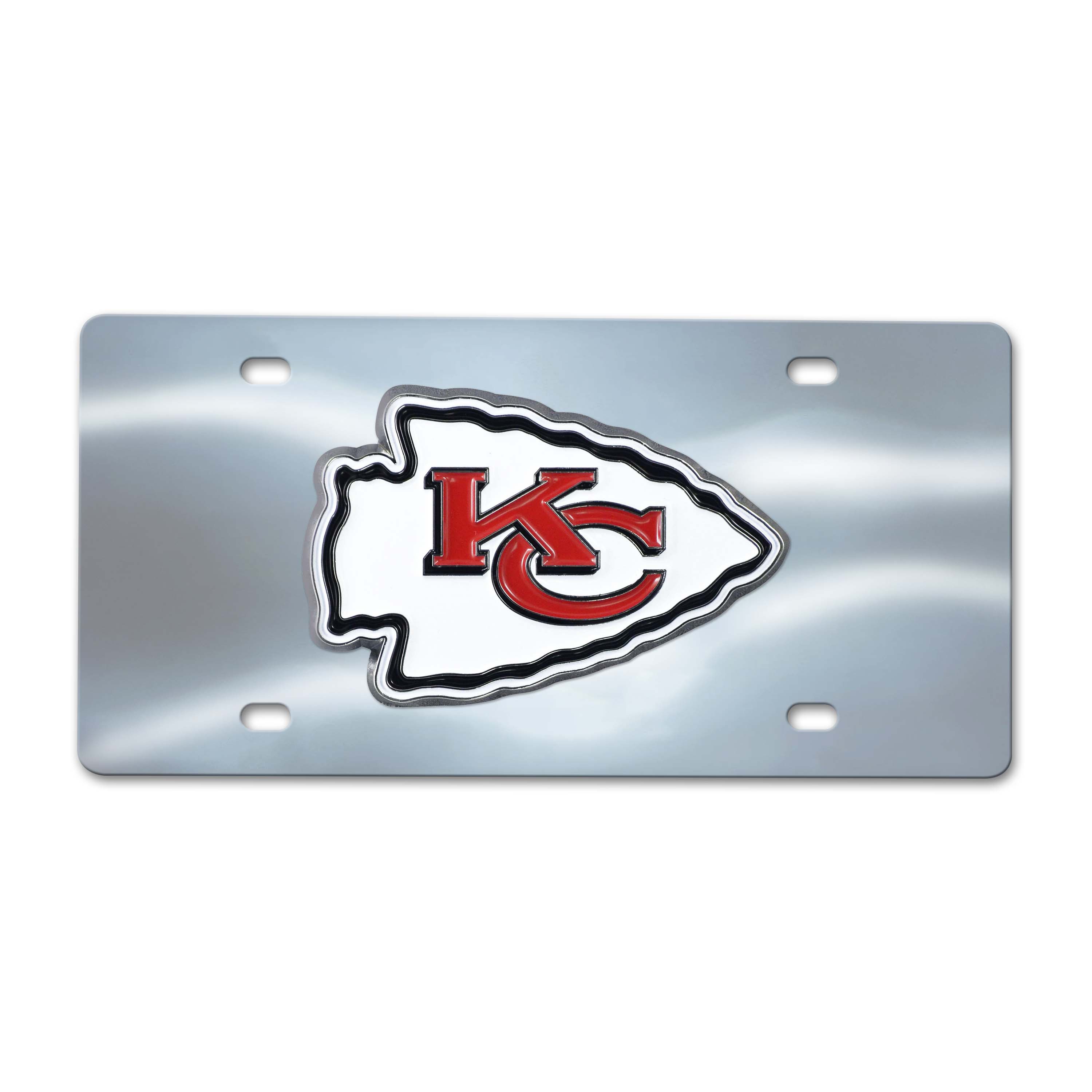 Kansas City Chiefs Chrome Diecast License Plate    