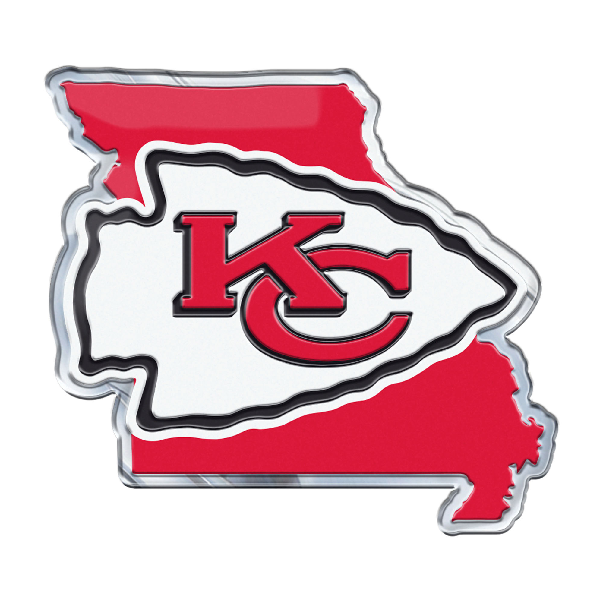 Kansas City Chiefs Embossed State Emblem    