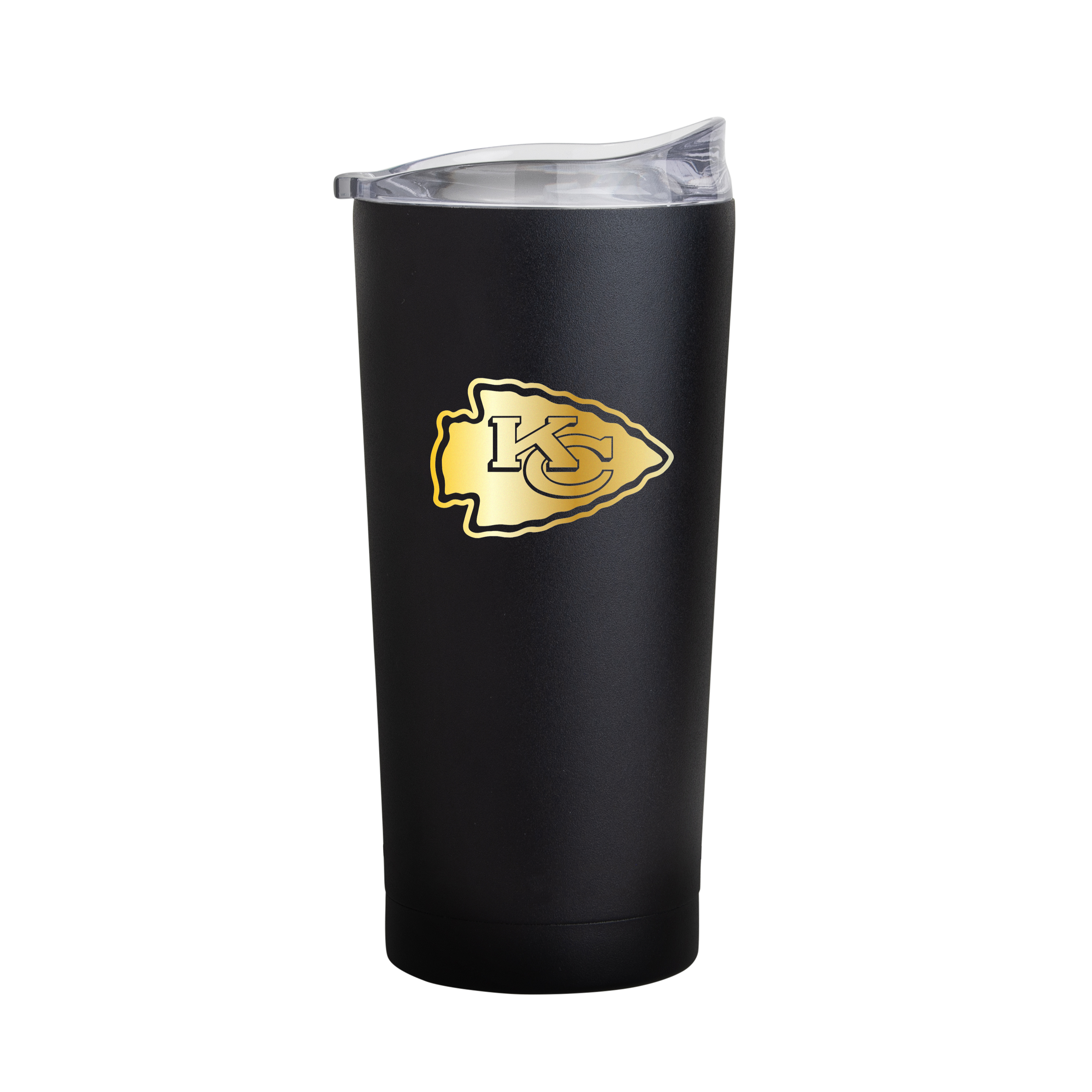 Kansas City Chiefs Black 20oz Foil Powder Coat Tumbler    
