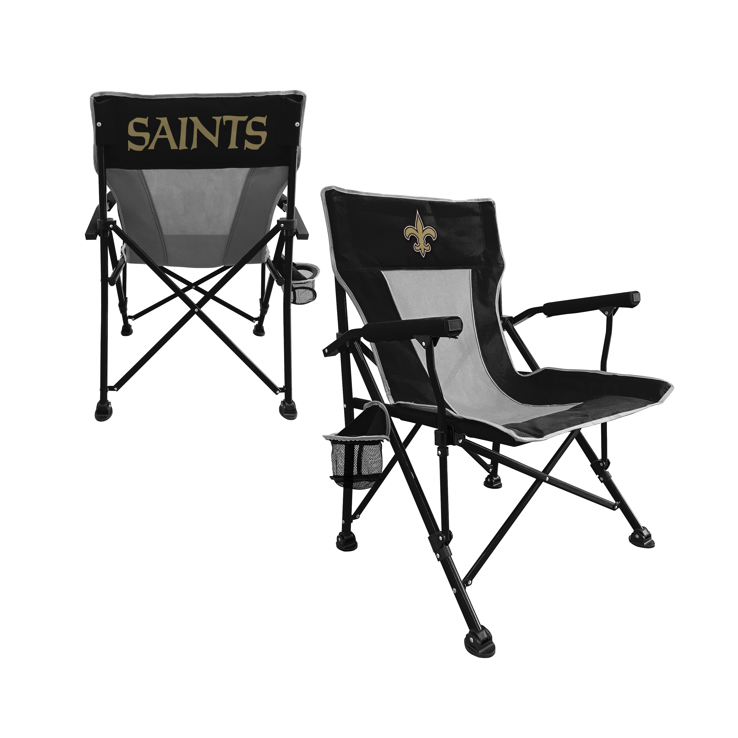 New Orleans Saints  Hard Arm Folding Chair - Tailgate - Camping 