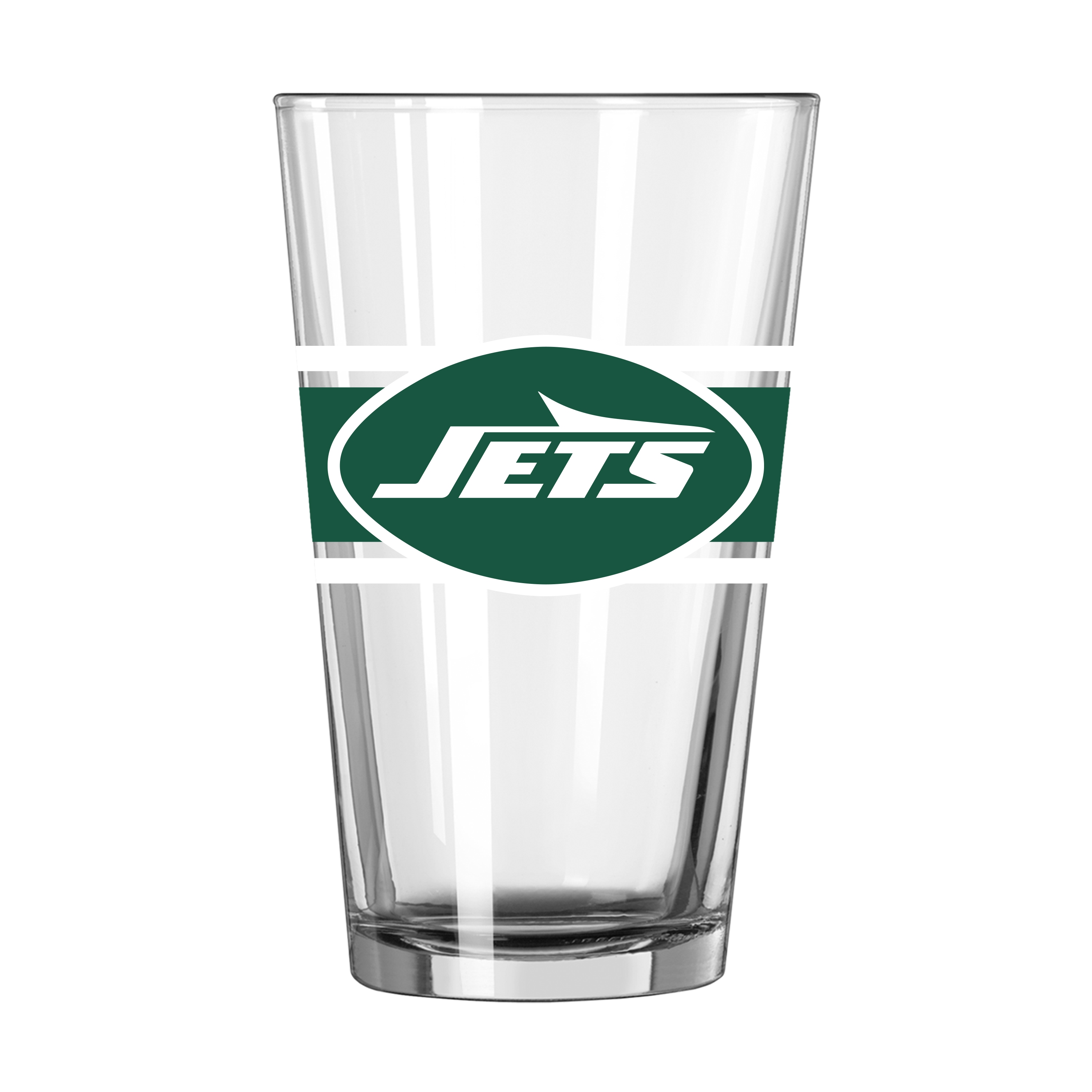 New York Jets 16oz Stripe Pint Glass    