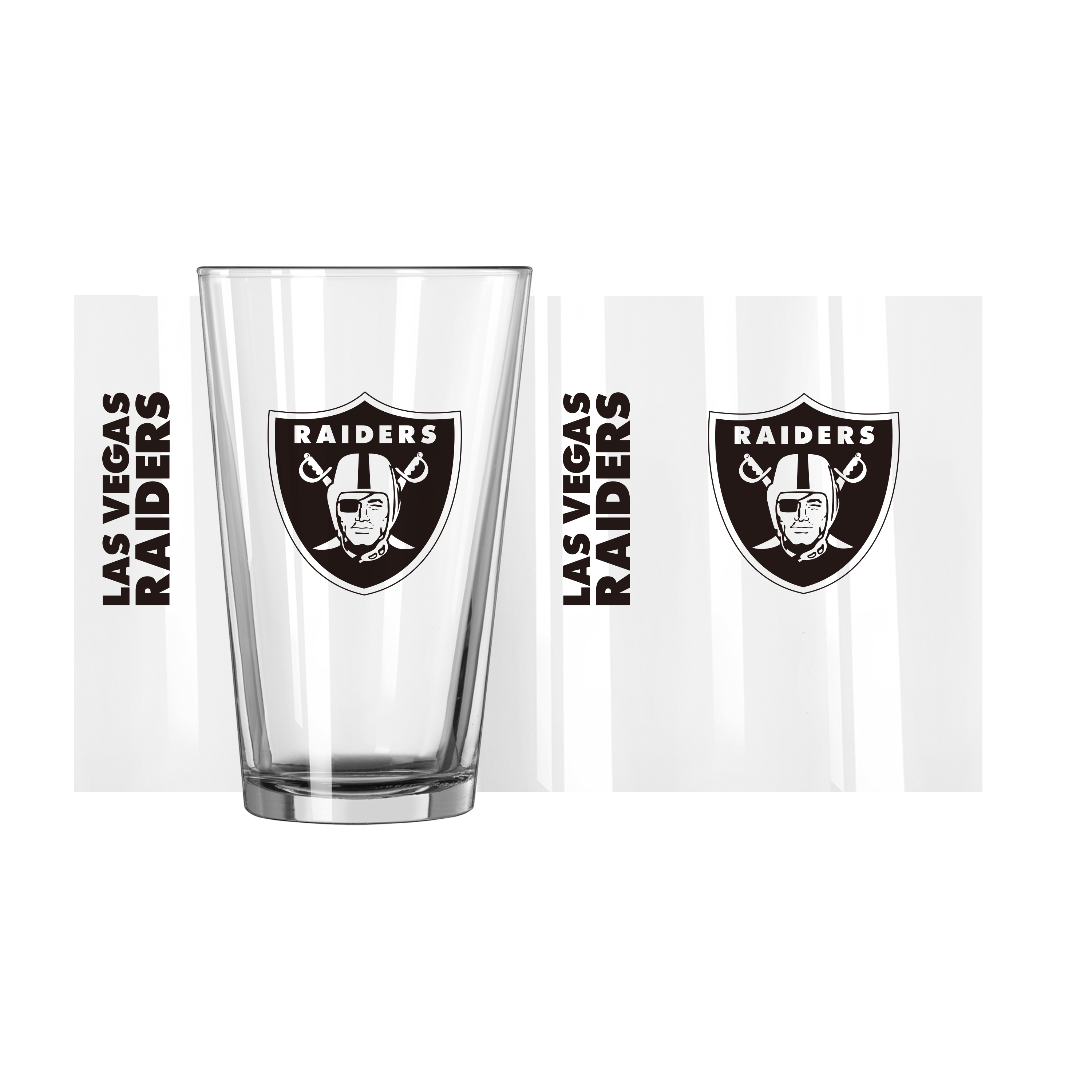 Las Vegas Raiders 16oz Gameday Pint Glass    
