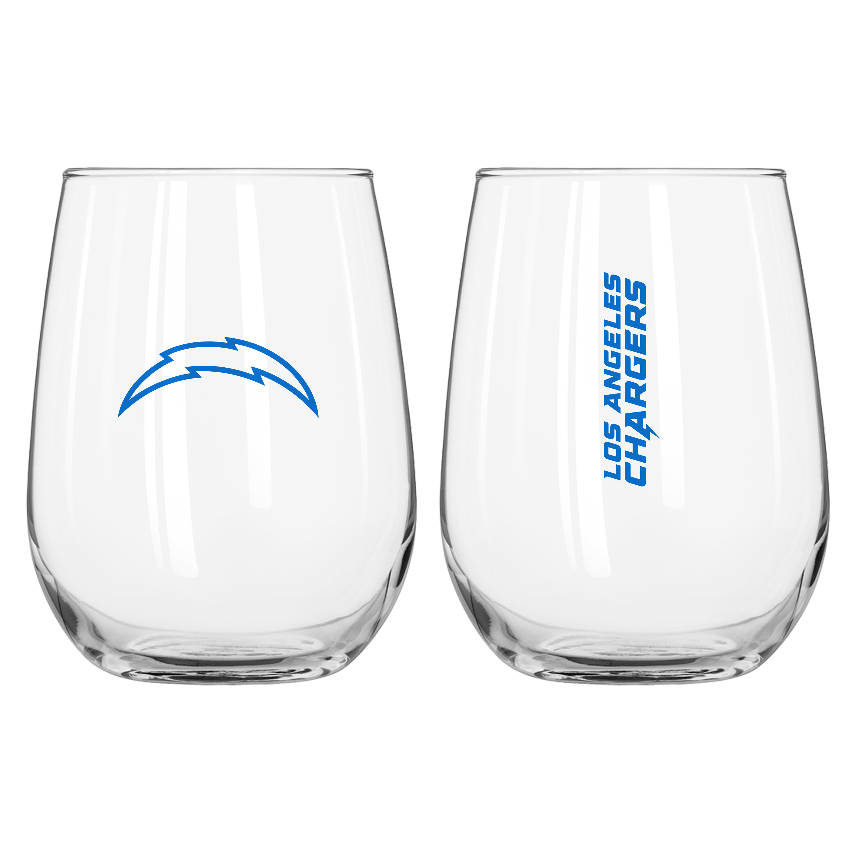 LA Chargers 16oz Gameday Curved Beverage Glass    