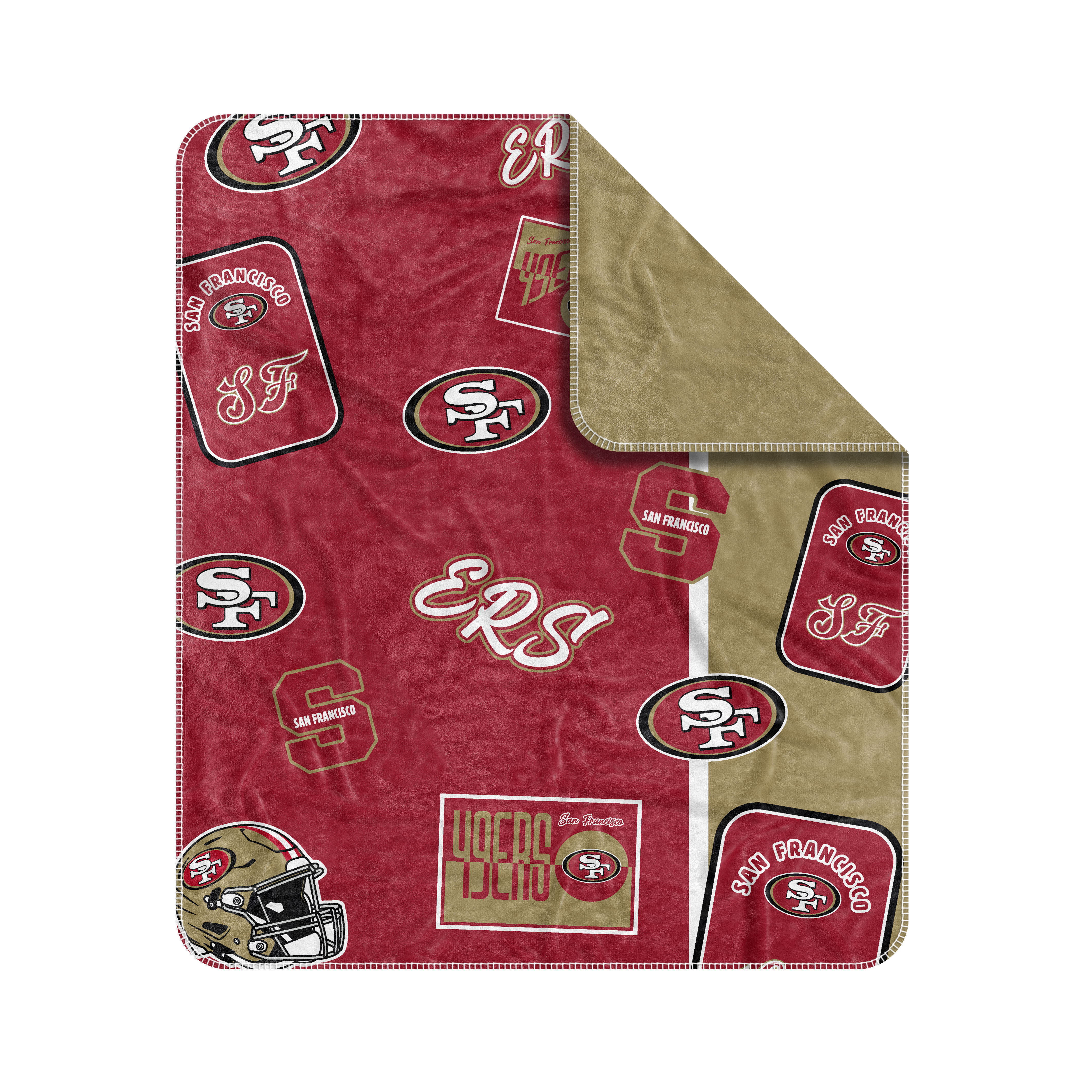 San Francisco 49ers Dream Weave Throw 50x60 Blanket 