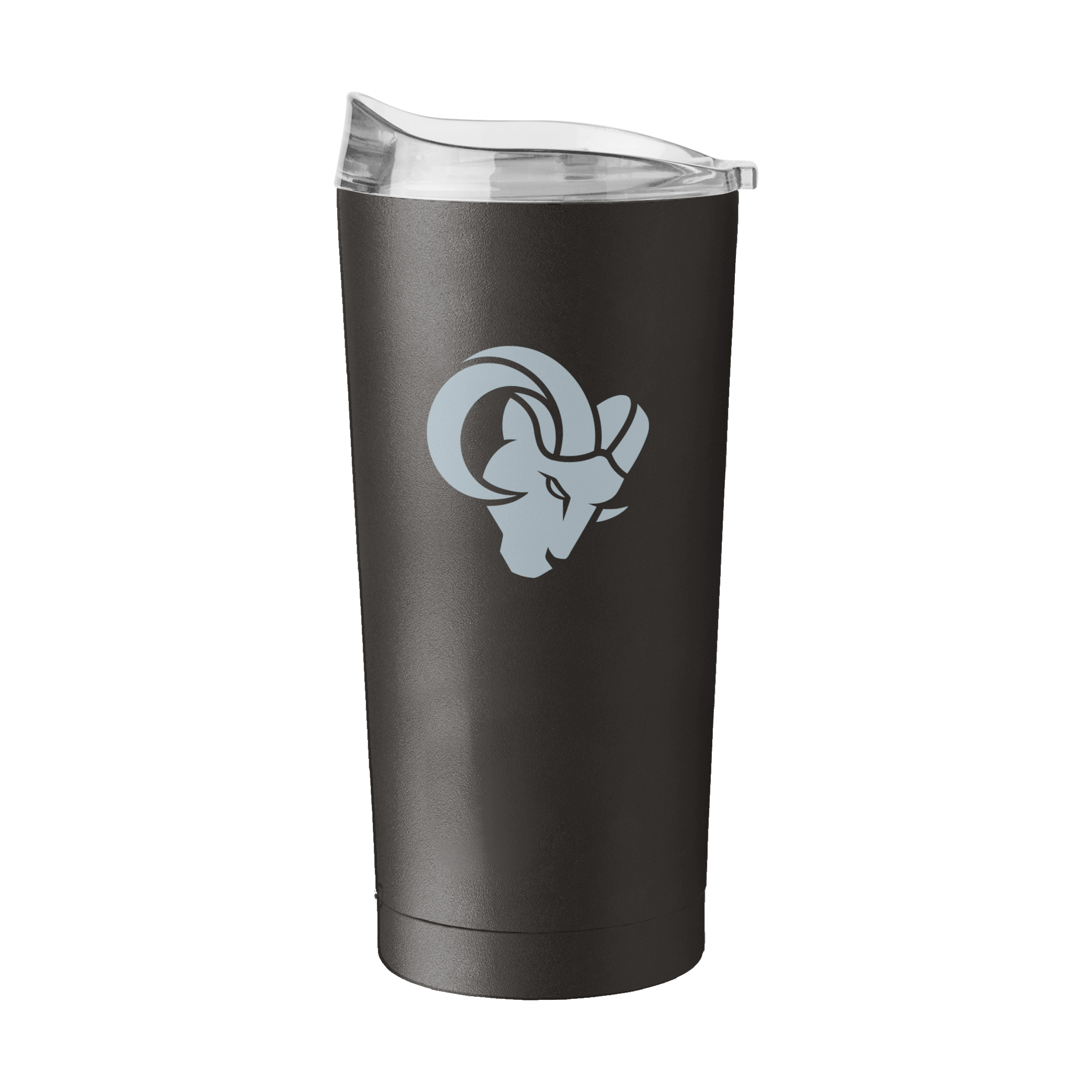LA Rams 20oz Etch Black Powder Coat Tumbler    
