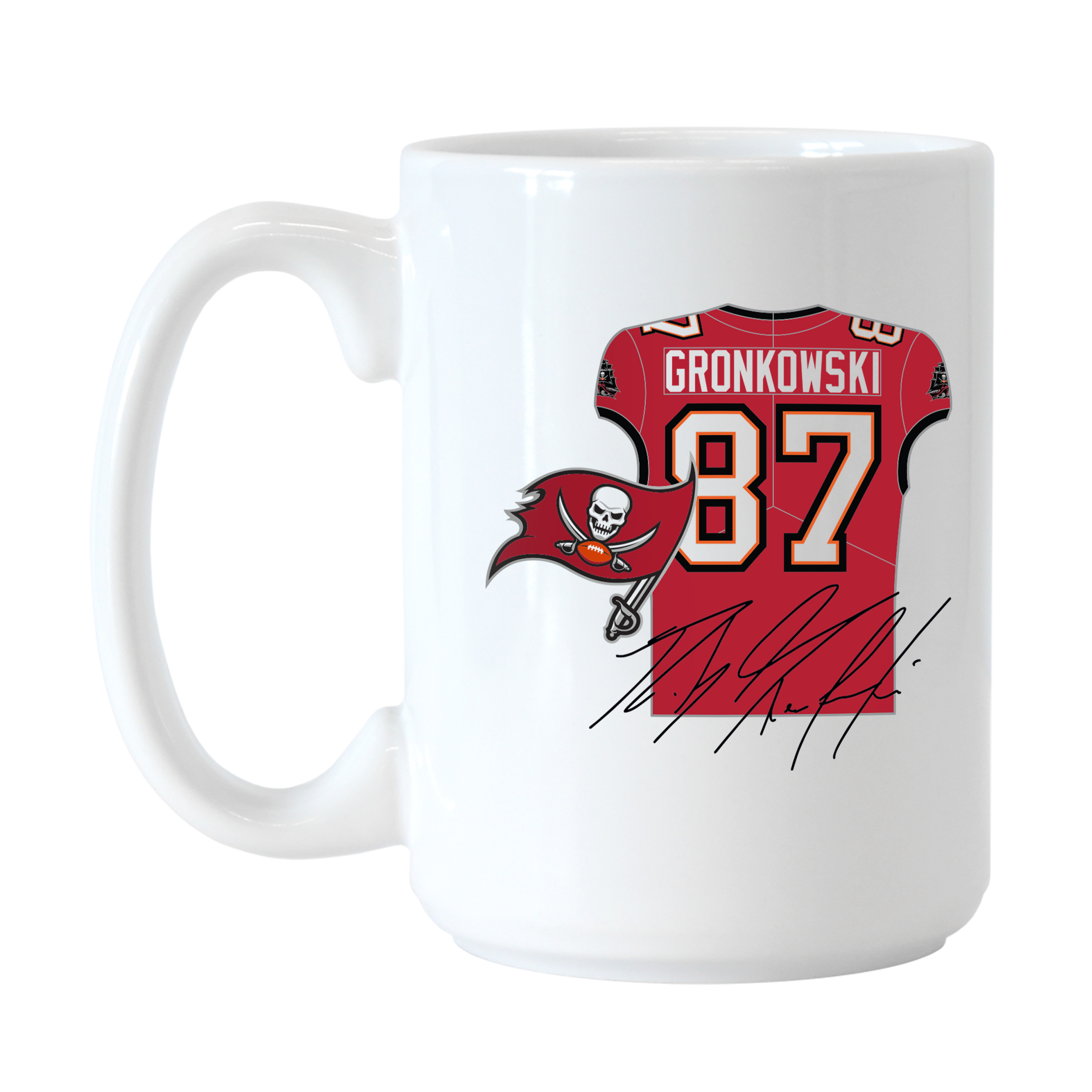 Tampa Bay Buccaneers Rob Gronkowski Jersey 15oz Sublimated Mug    
