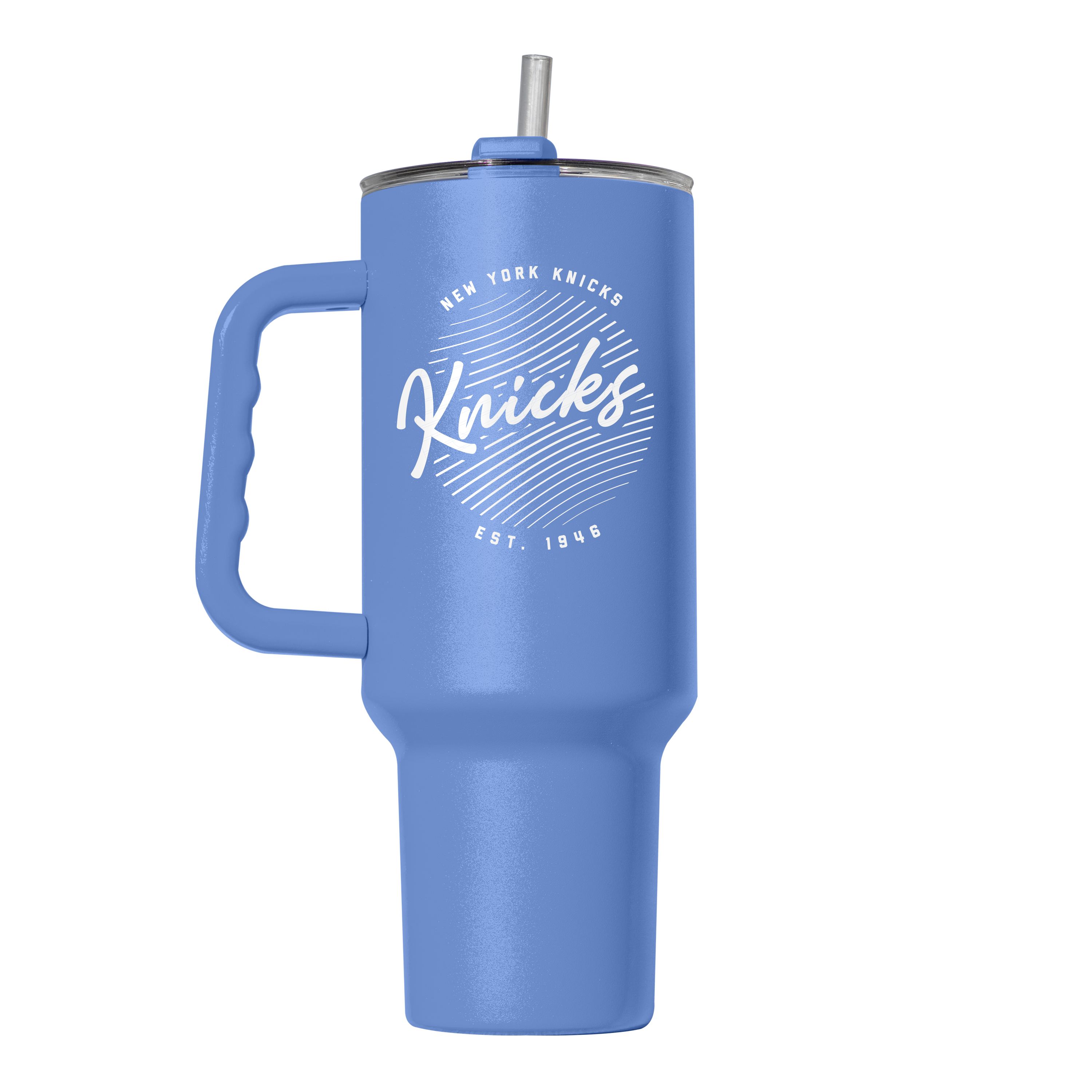 NY Knicks 40oz Retro Script Powder Coat Tumbler    