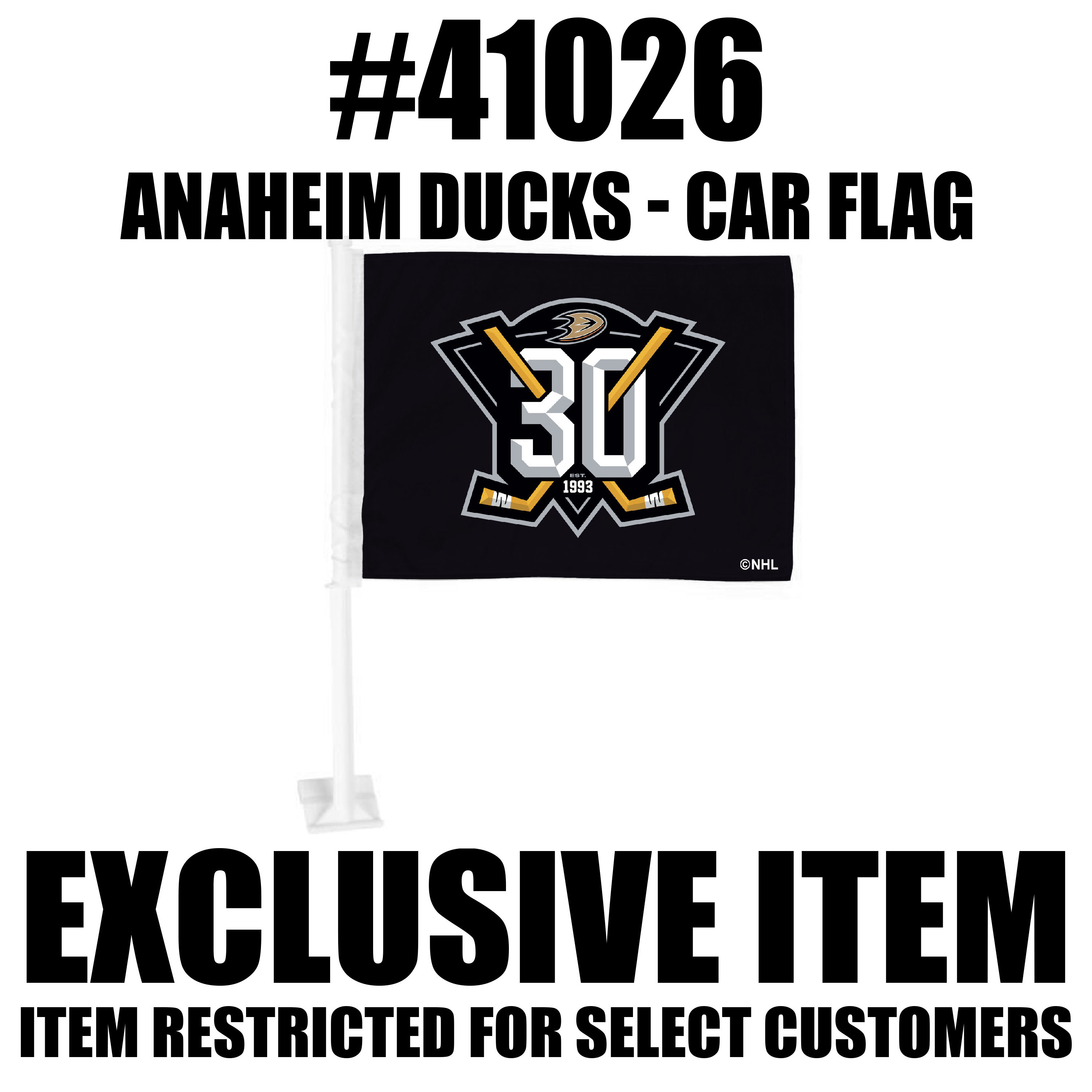 Anaheim Ducks Car Flag    