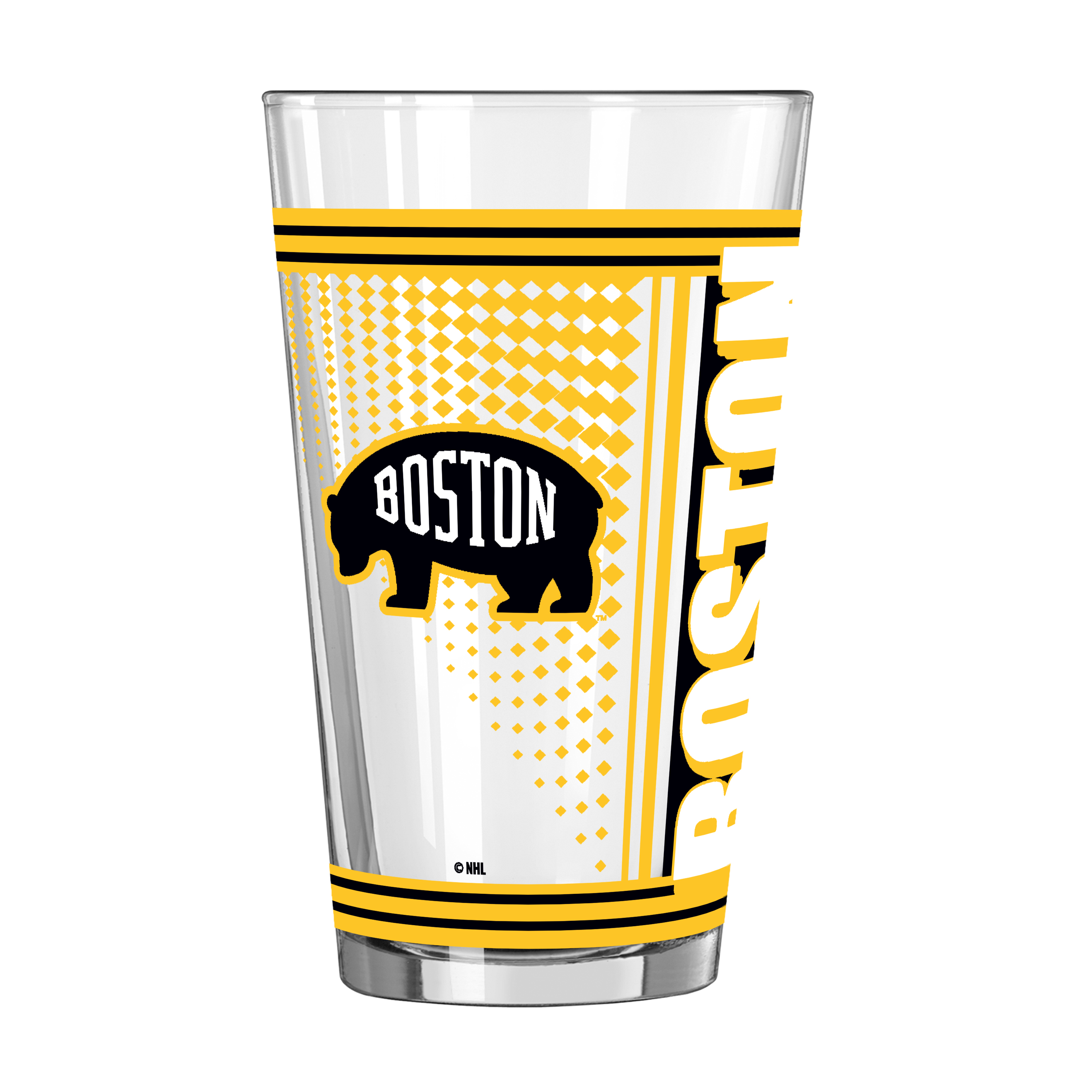 Boston Bruins 16oz Hero Pint Glass    