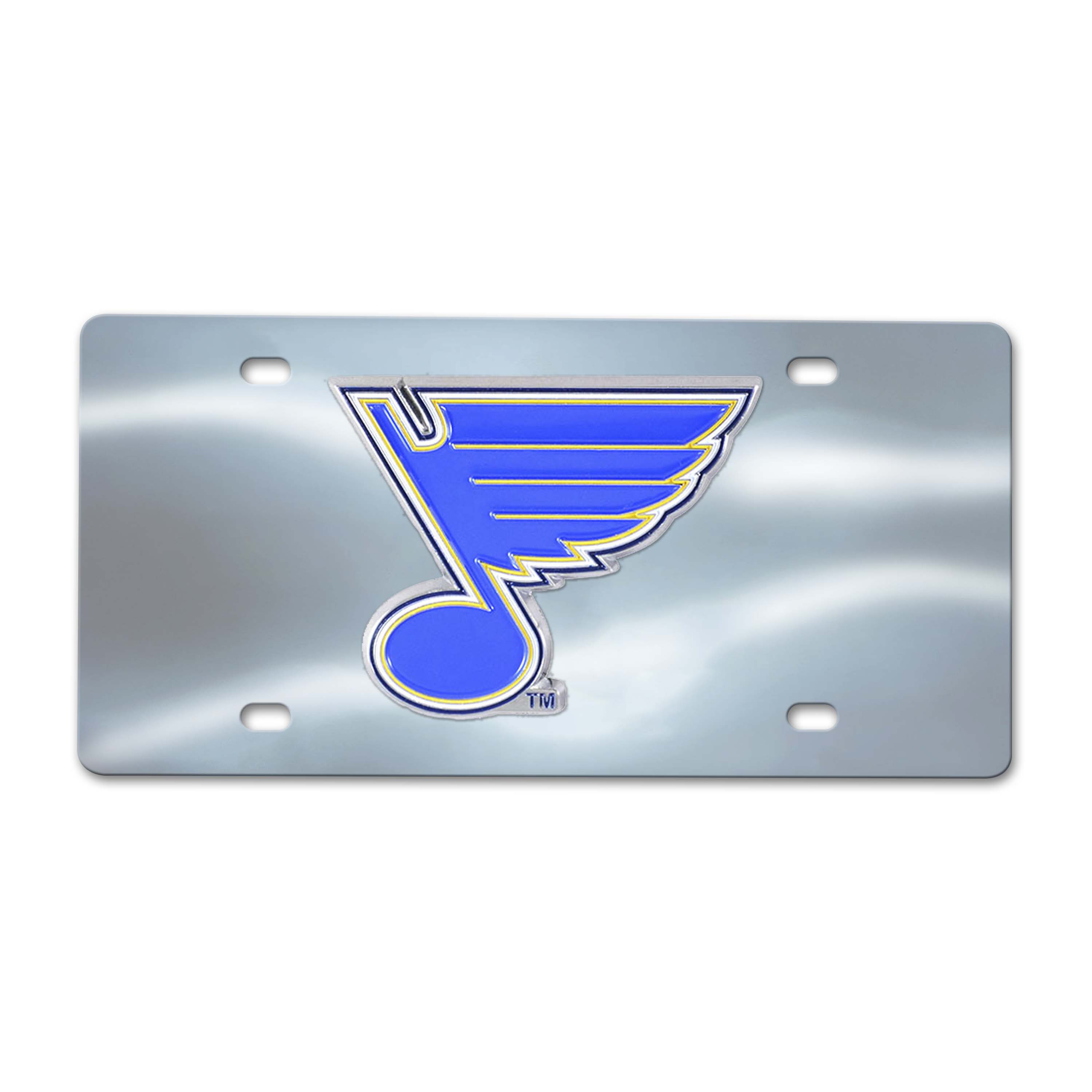 St. Louis Blues Chrome Diecast License Plate    