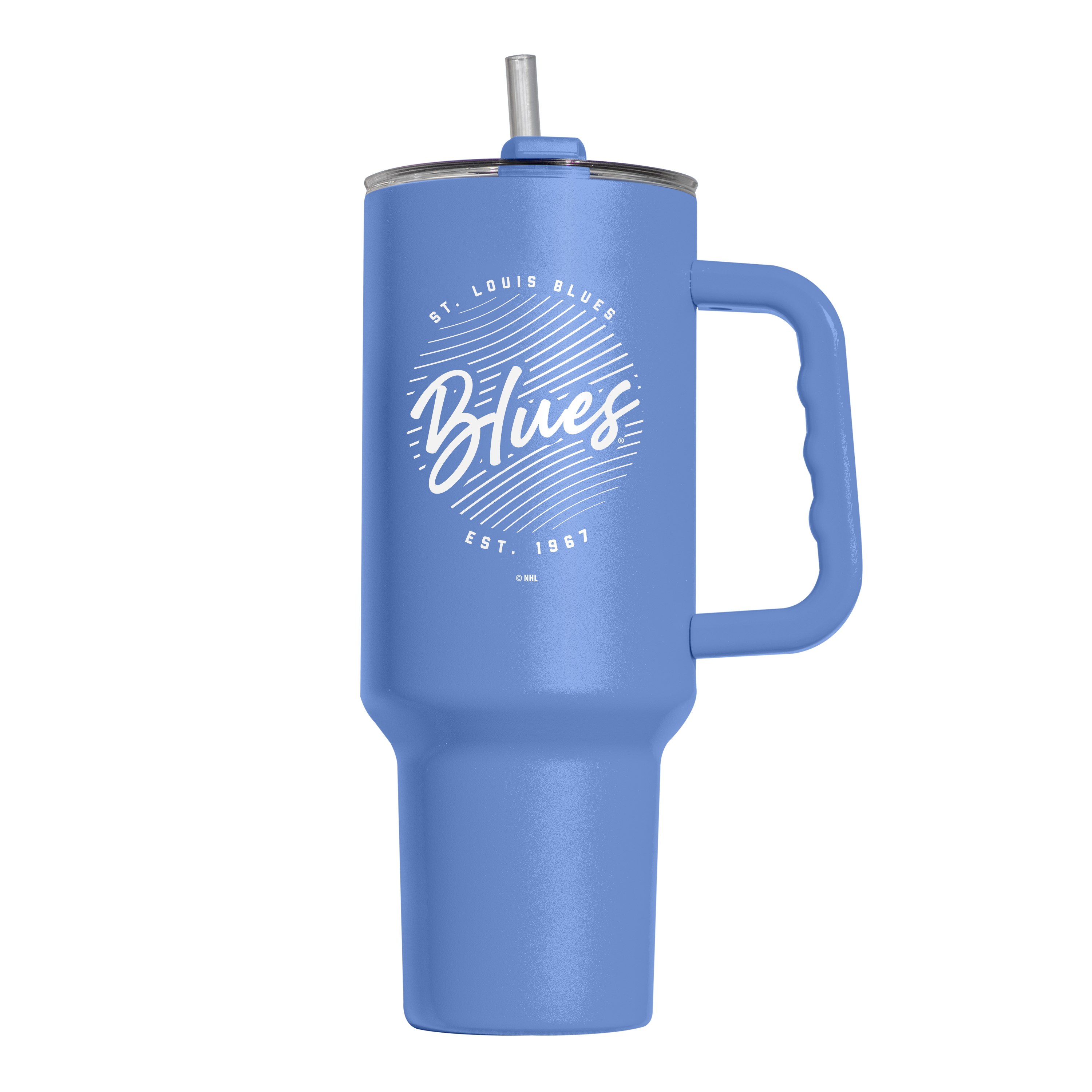 St. Louis Blues 40oz Retro Script Powder Coat Tumbler    