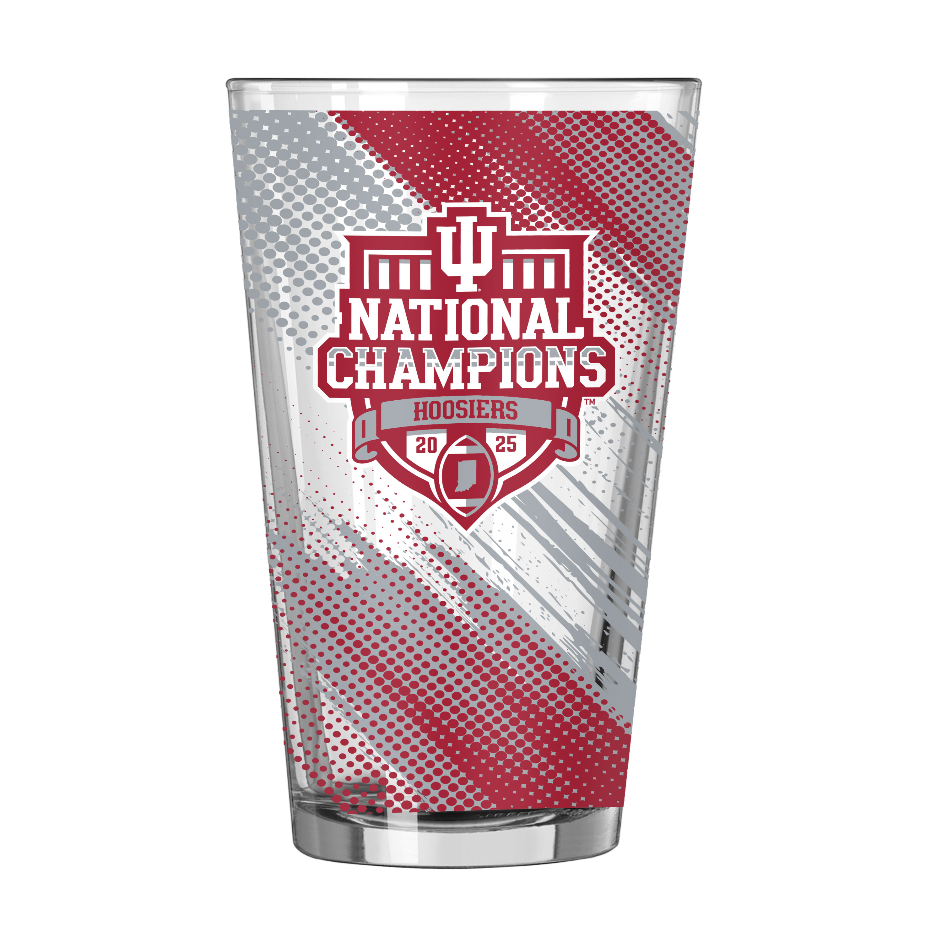 Indiana 2025 College Football Champions 16oz Pint Glass    