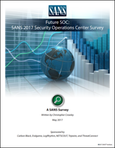 SANS 2017 Security Operations Center Survey image