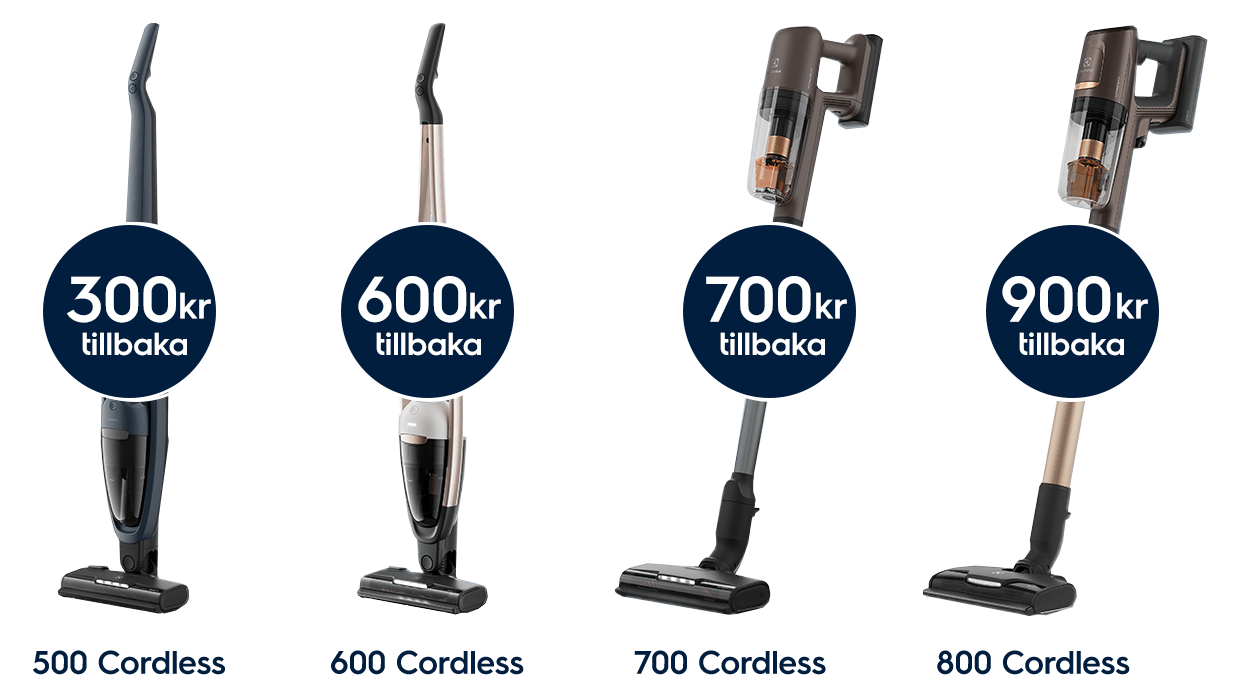 Redeem cash back from your Electrolux cordless purchase!