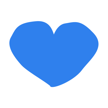 Heart blue