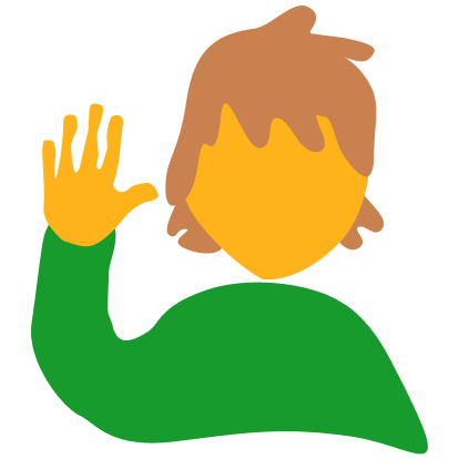 Person waving