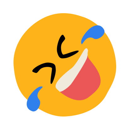 Rolling on the floor laughing