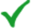 Icon depicting a checkmark