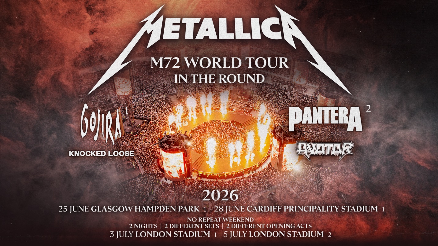 London Stadium News Metallica Bring M72 World Tour To London Stadium 