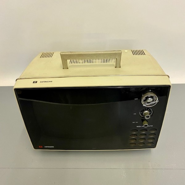 Fully Working Hitachi Black & White Solid State TV | Vintage Props