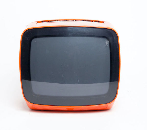 1: Non Practical 'Indesit' Retro Orange TV