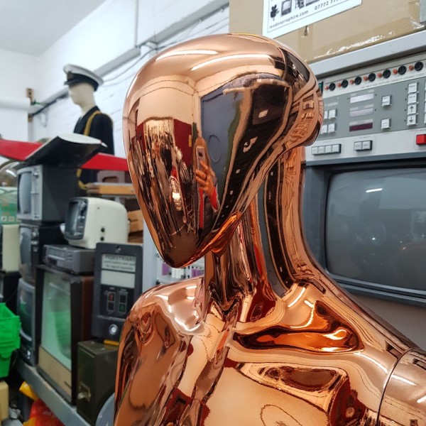 5: Rose Gold Metallic Male Mannequin