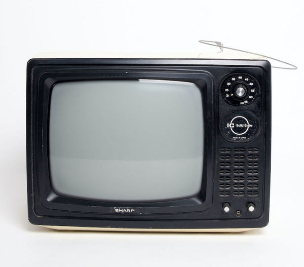 4: Static Only Sharp Solid State TV