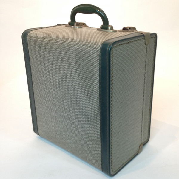 3: Small Patterned With Green Trim Travel Case