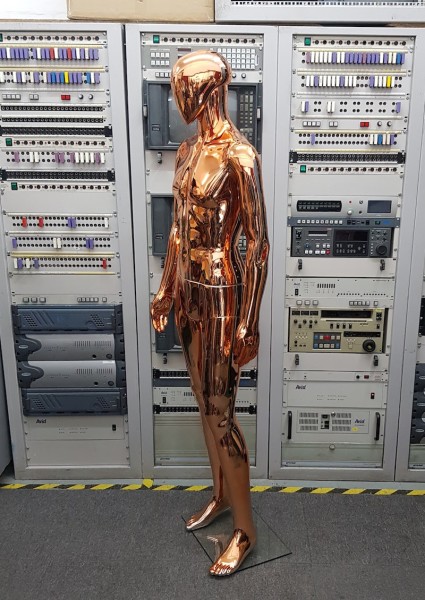 2: Rose Gold Metallic Male Mannequin