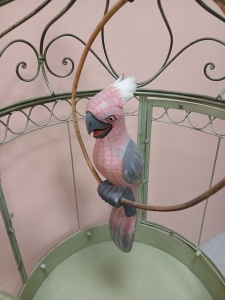 4: Green Decorative Metal Bird Cage