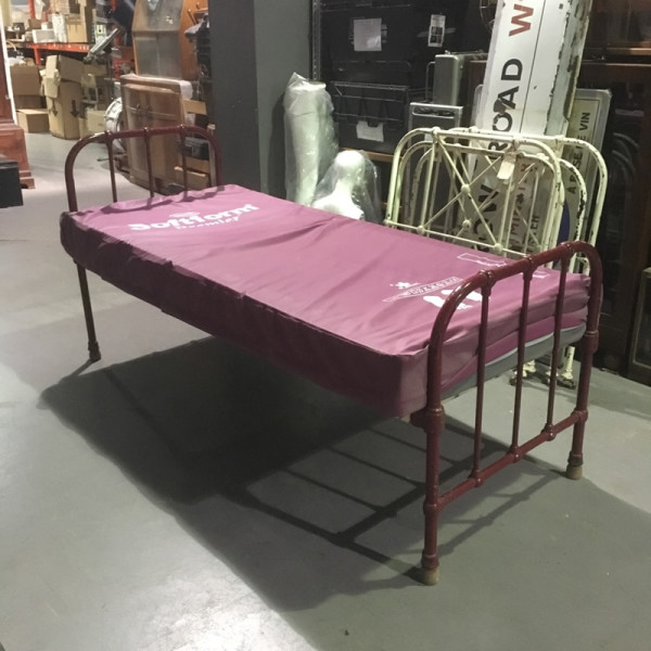 1: Vintage Iron Bed With Mattress