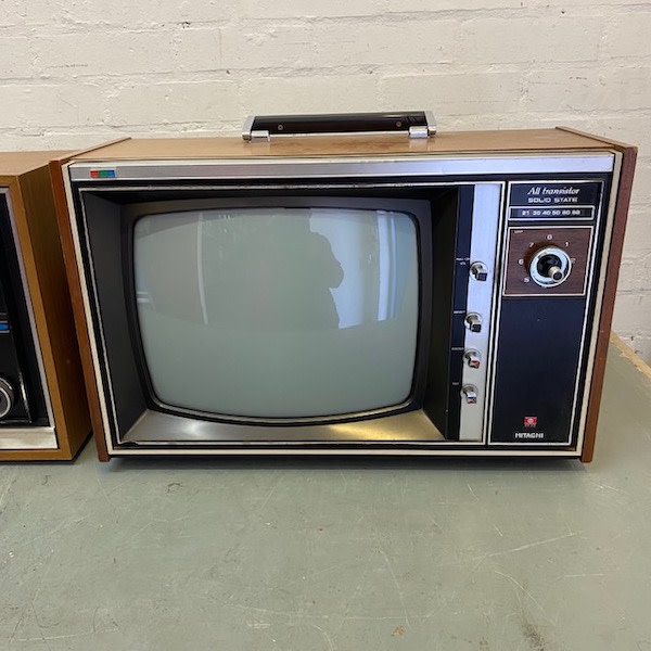 1: Non Practical Hitachi Solid State 1960's TV