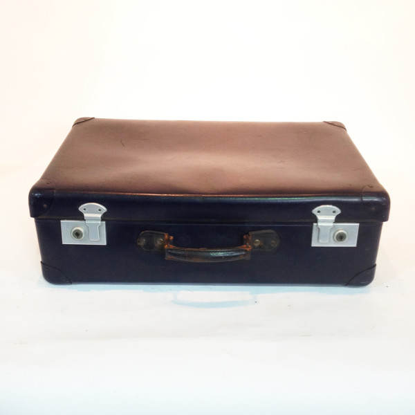 1: Blue Hard Shell Suitcase