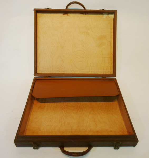 2: Thin Brown Leather Briefcase